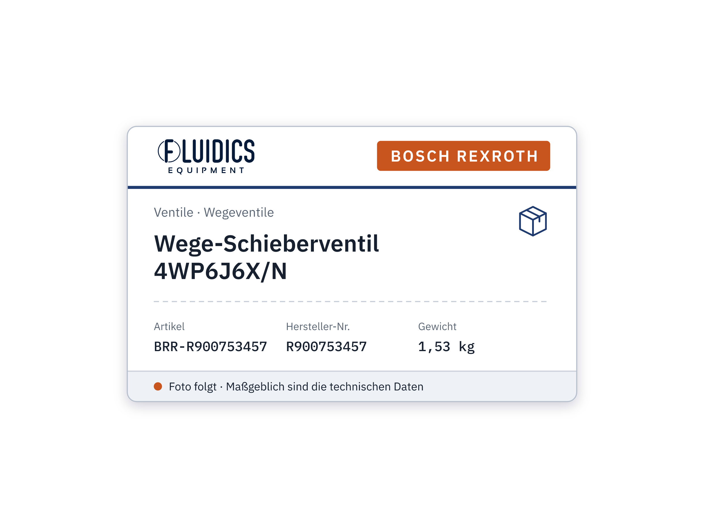 Wege-Schieberventil 4WP6J6X/N - Bosch Rexroth R900753457