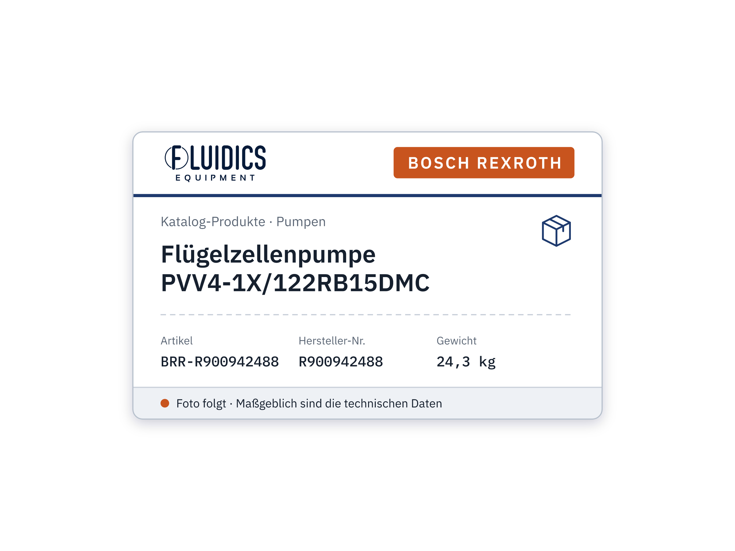 Vane Pump PVV4-1X/122RB15DMC - Bosch Rexroth R900942488