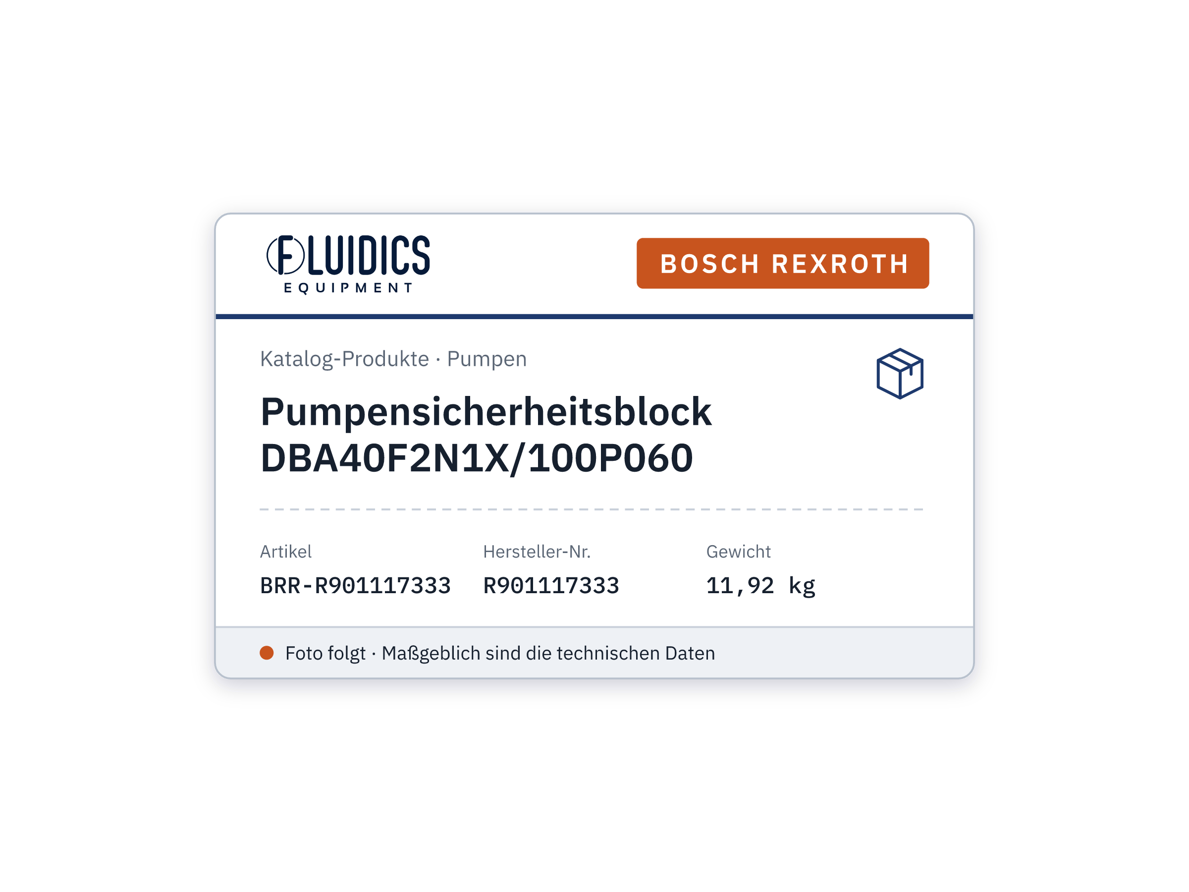 Pumpensicherheitsblock DBA40F2N1X/100P060 - Bosch Rexroth R901117333
