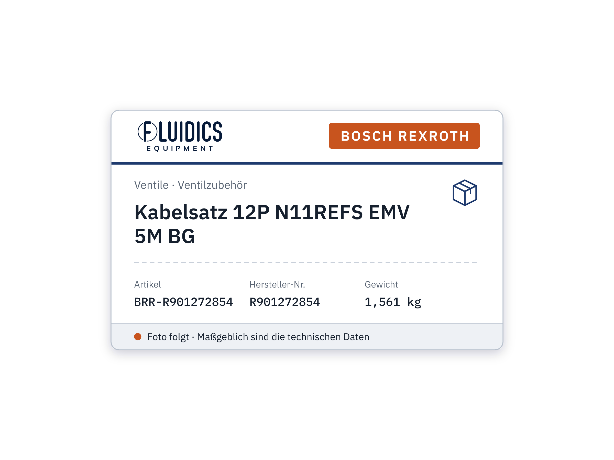 Kabelsatz 12P N11REFS EMV 5M BG - Bosch Rexroth R901272854