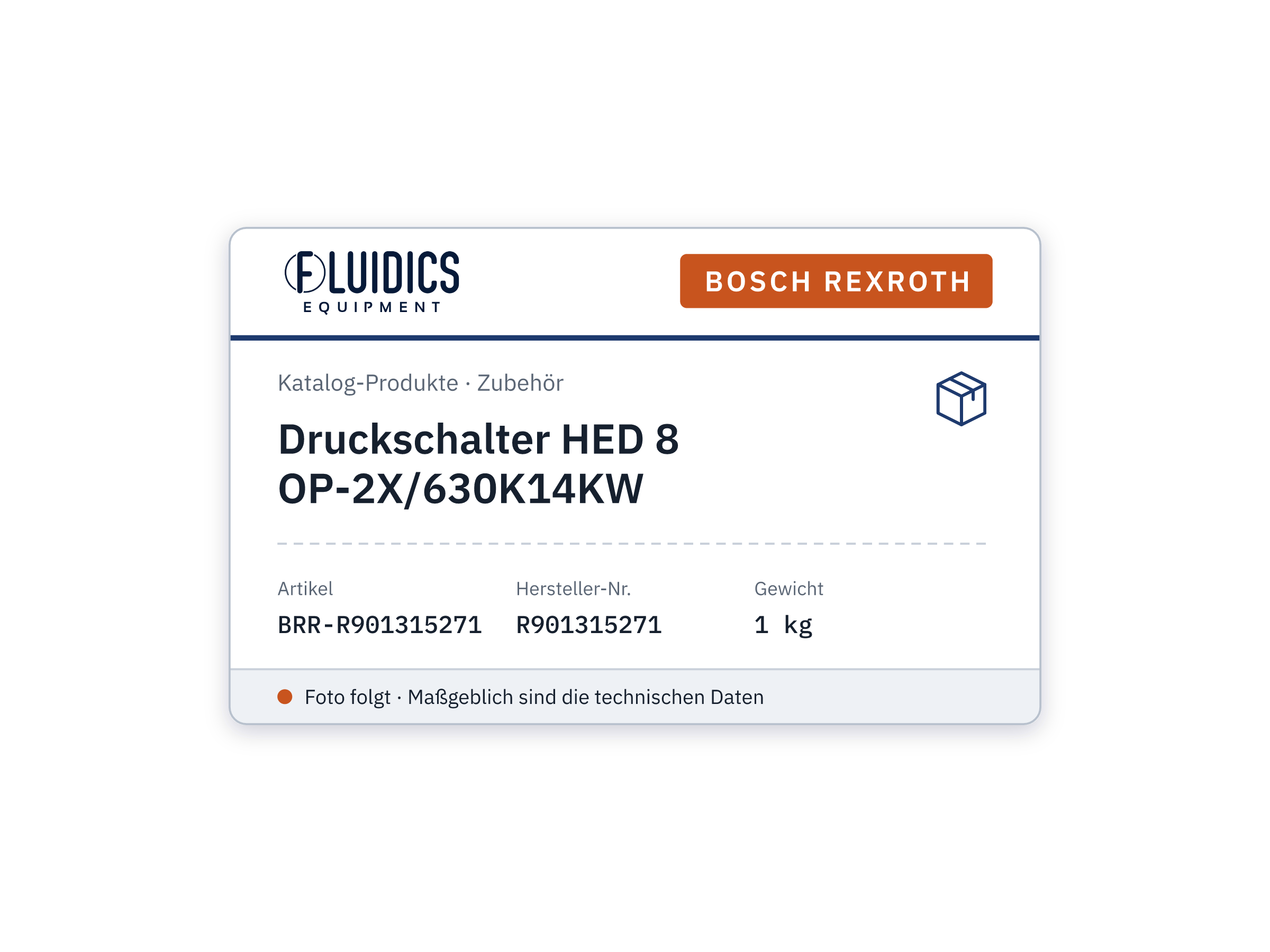 Druckschalter HED 8 OP-2X/630K14KW - Bosch Rexroth R901315271