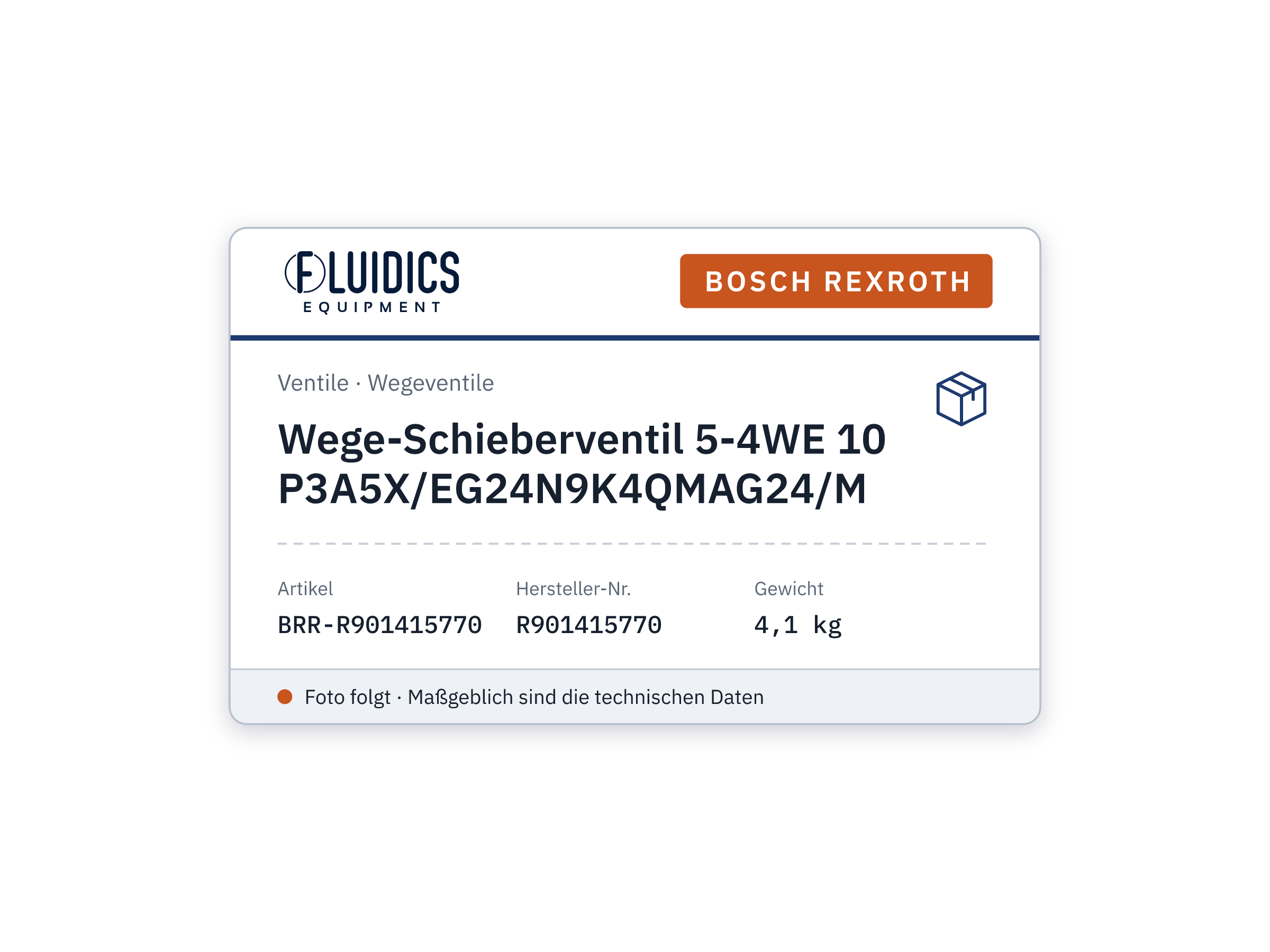 Wege-Schieberventil 5-4WE 10 P3A5X/EG24N9K4QMAG24/M - Bosch Rexroth R901415770