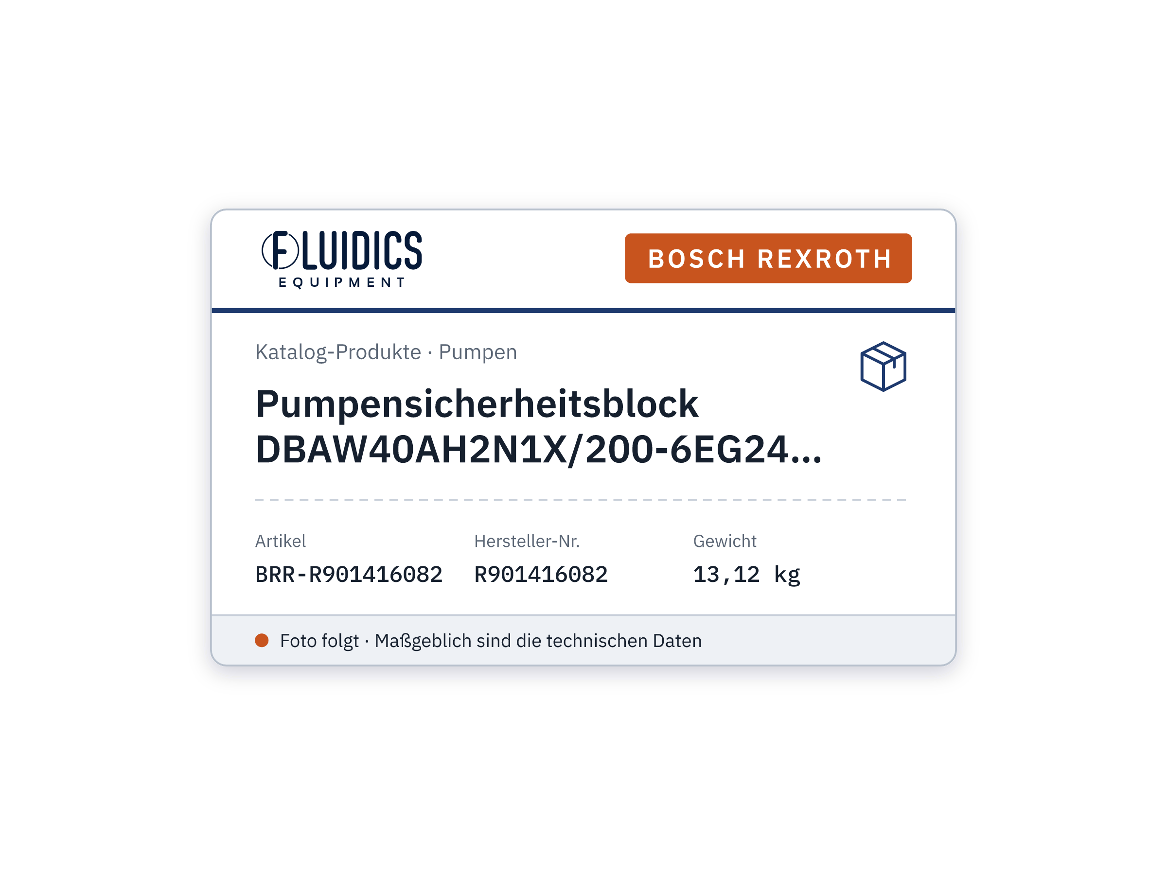 Pumpensicherheitsblock DBAW40AH2N1X/200-6EG24N9K4 - Bosch Rexroth R901416082