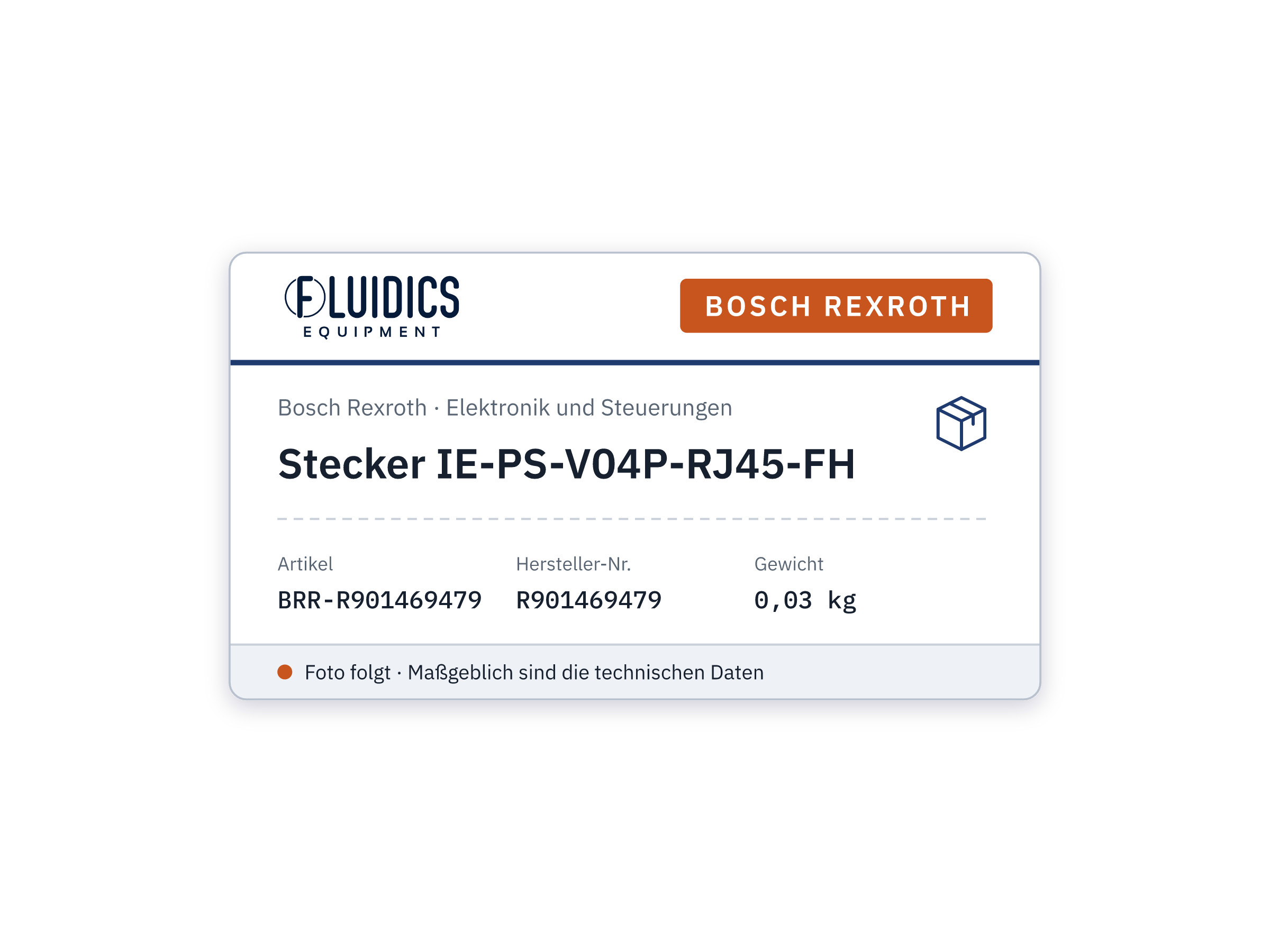 Stecker IE-PS-V04P-RJ45-FH - Bosch Rexroth R901469479