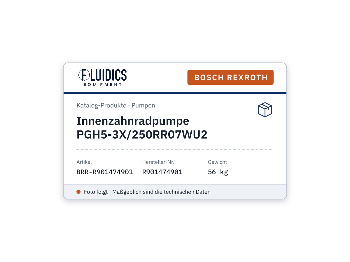 Innenzahnradpumpe PGH5-3X/250RR07WU2 - Bosch Rexroth R901474901
