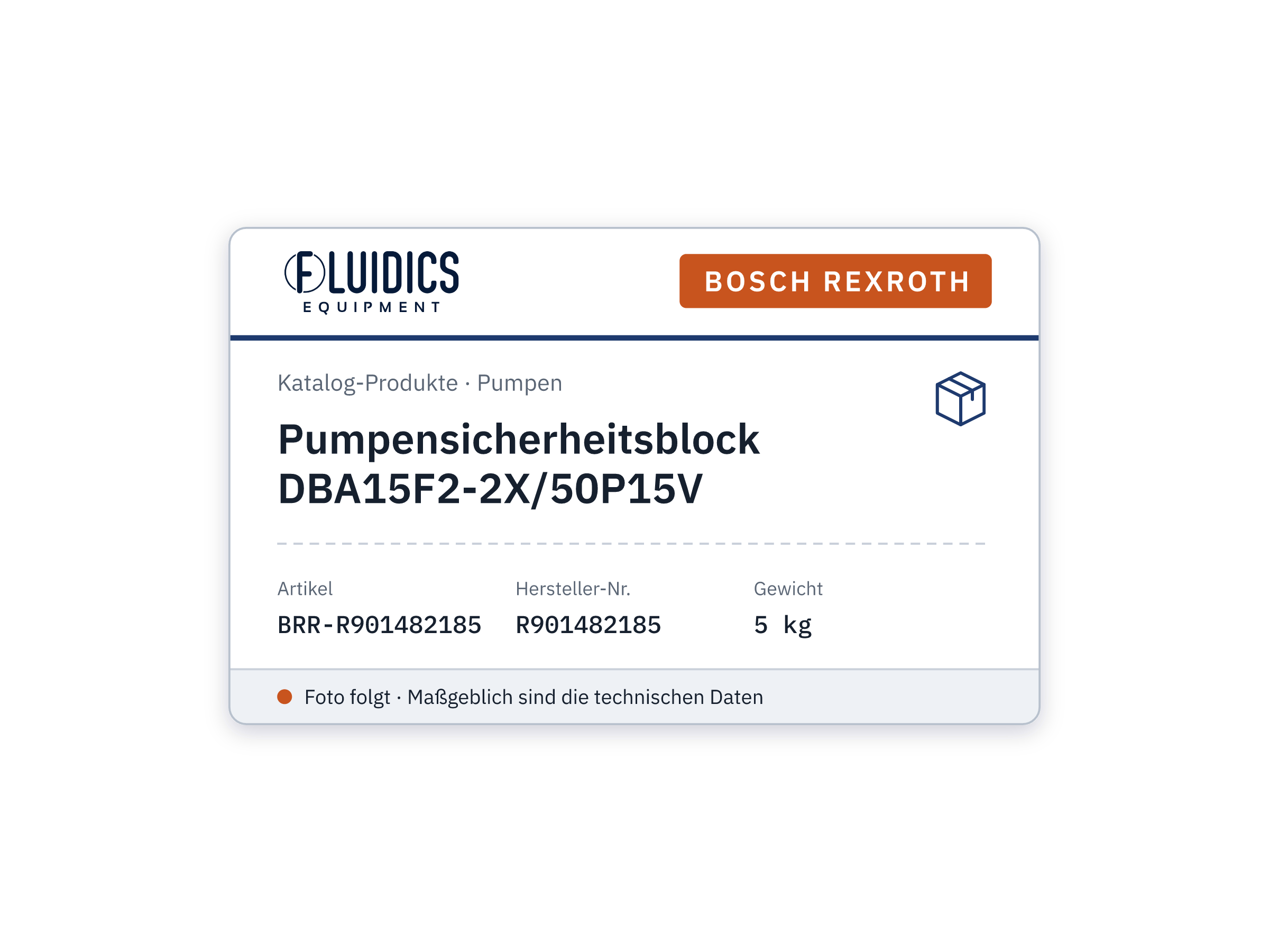 Pumpensicherheitsblock DBA15F2-2X/50P15V - Bosch Rexroth R901482185