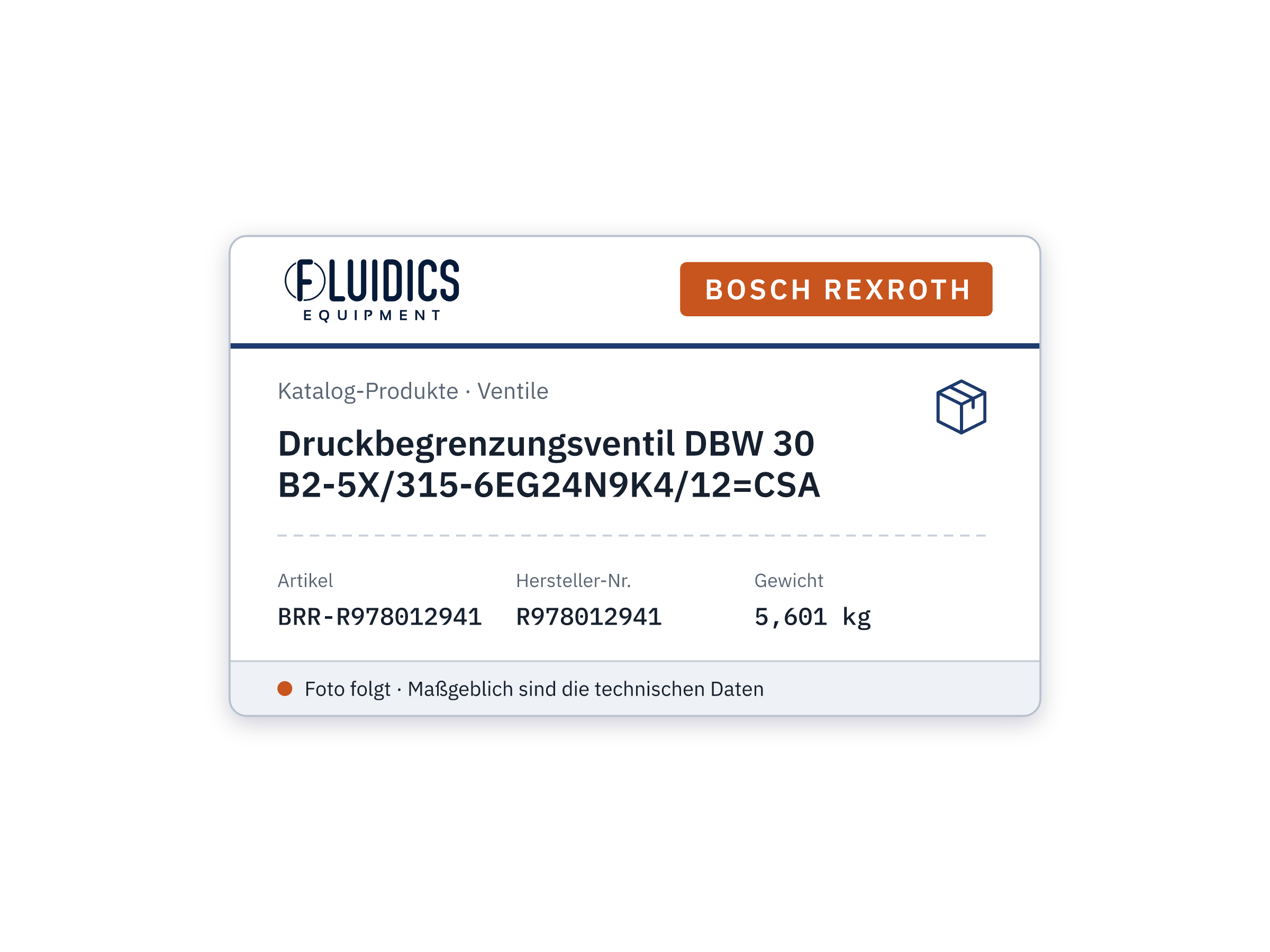 Druckbegrenzungsventil DBW 30 B2-5X/315-6EG24N9K4/12=CSA - Bosch Rexroth R978012941