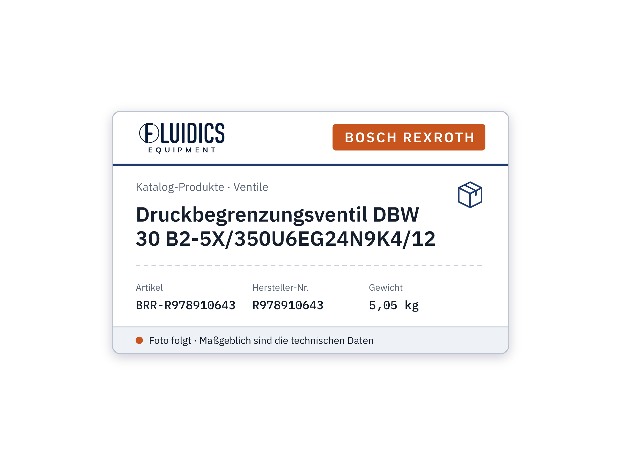Druckbegrenzungsventil DBW 30 B2-5X/350U6EG24N9K4/12 - Bosch Rexroth R978910643