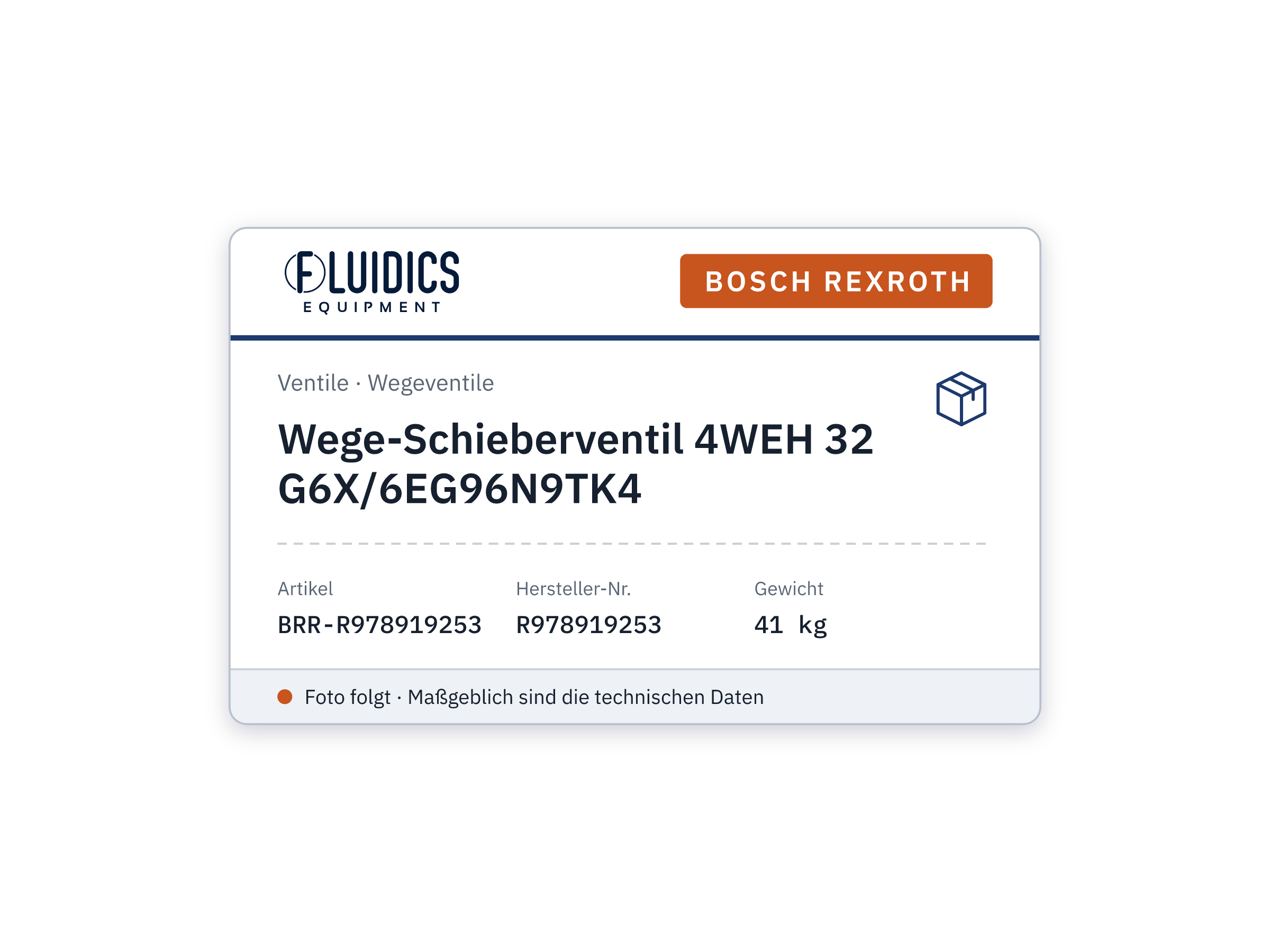Wege-Schieberventil 4WEH 32 G6X/6EG96N9TK4 - Bosch Rexroth R978919253