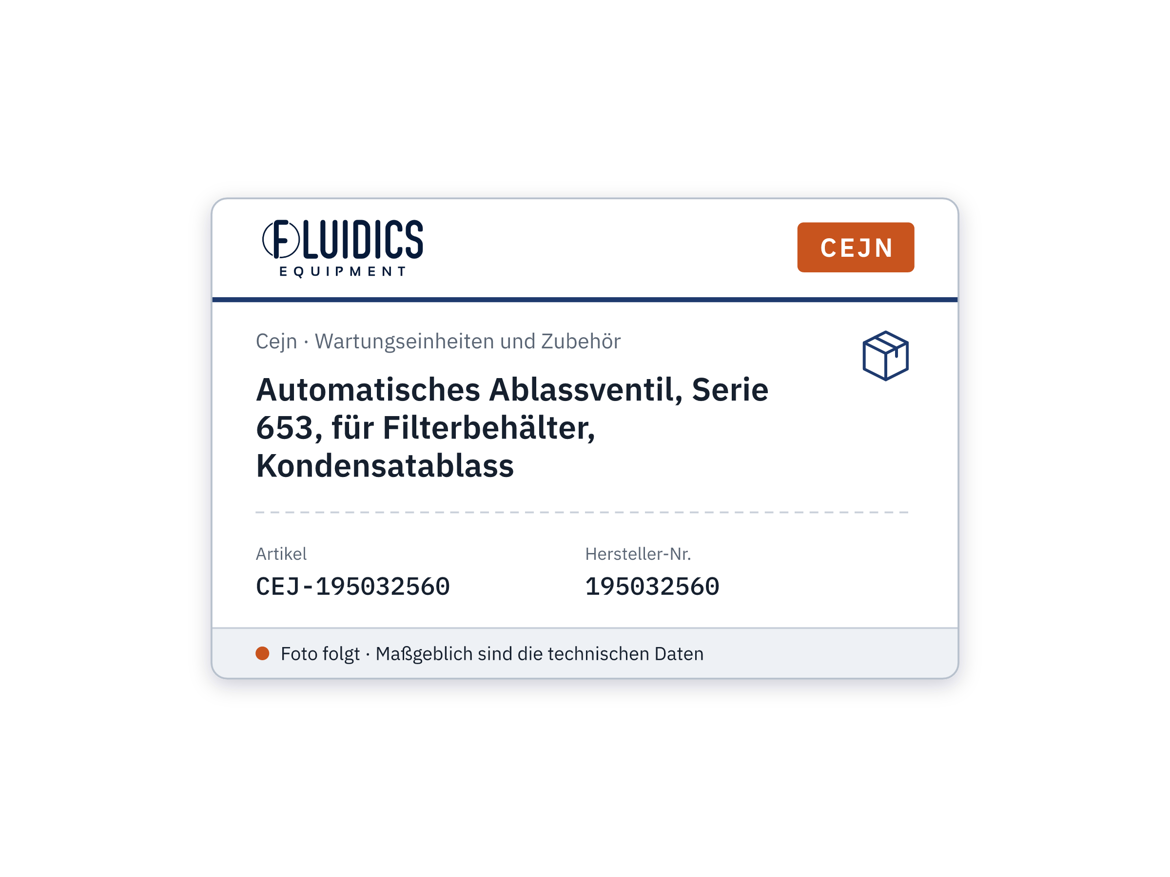 Automatisches Ablassventil, Serie 653, für Filterbehälter, Kondensatablass - Cejn 195032560
