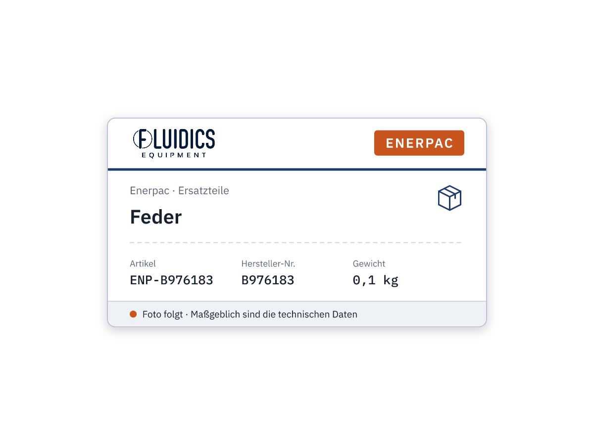 Spring - Enerpac B976183