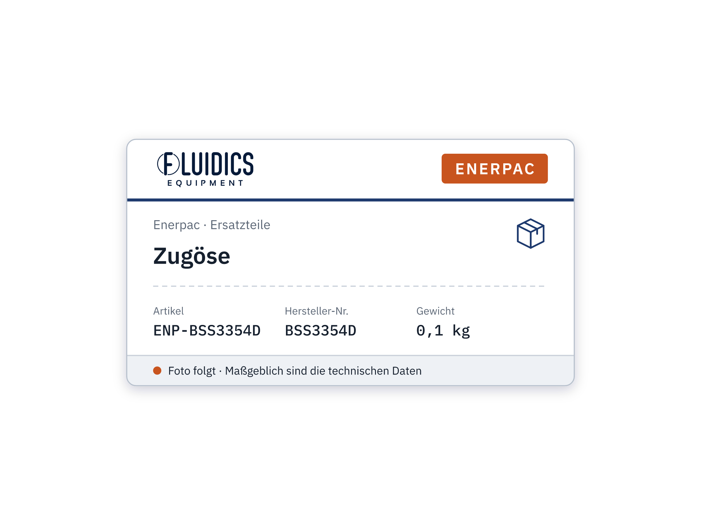 Zugöse - Enerpac BSS3354D