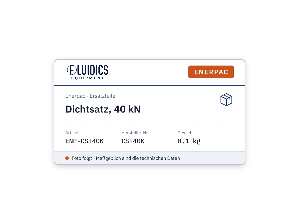 Dichtsatz, 40 kN - Enerpac CST40K