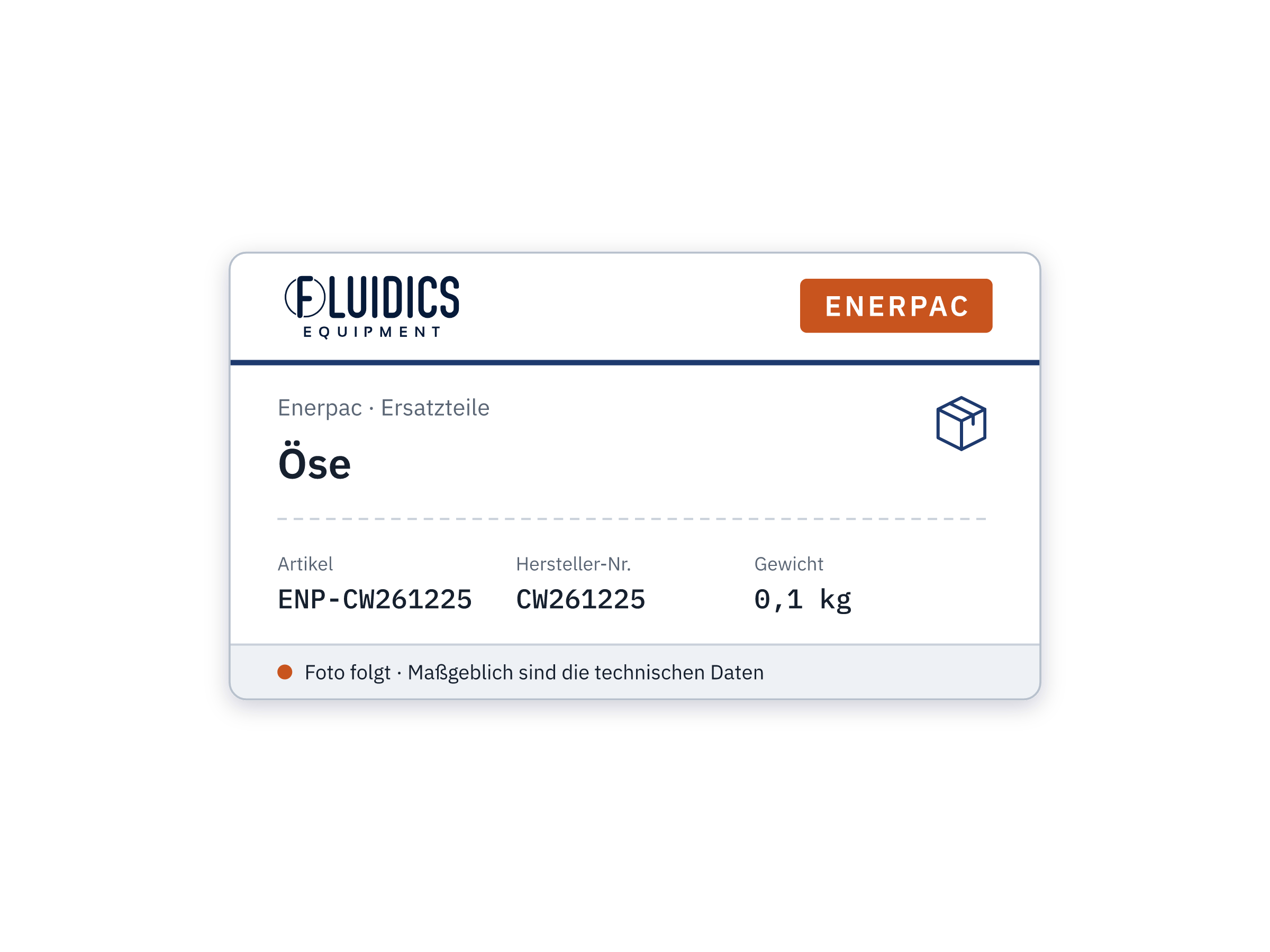 Öse - Enerpac CW261225