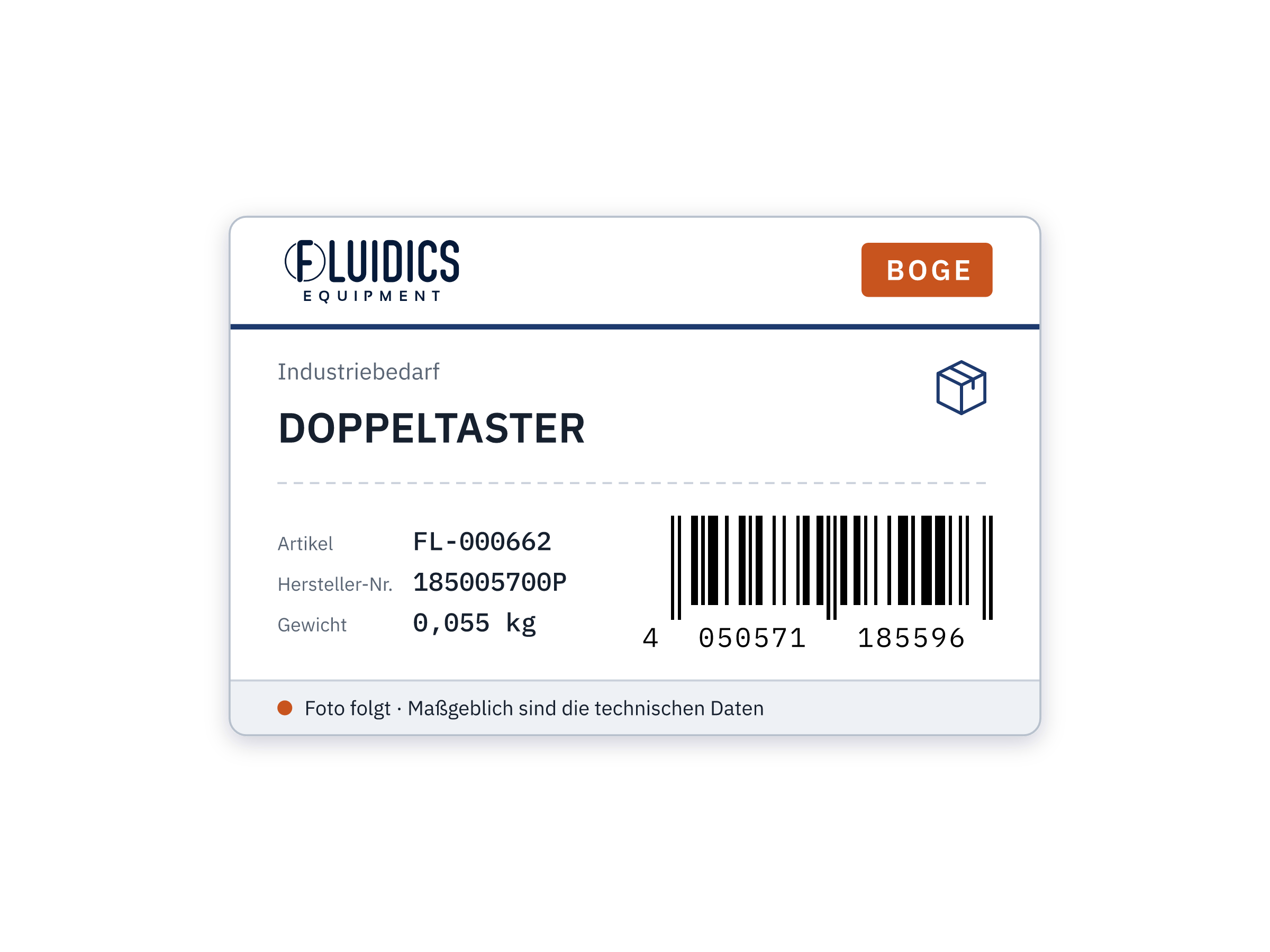 BOGE DOPPELTASTER von Boge
