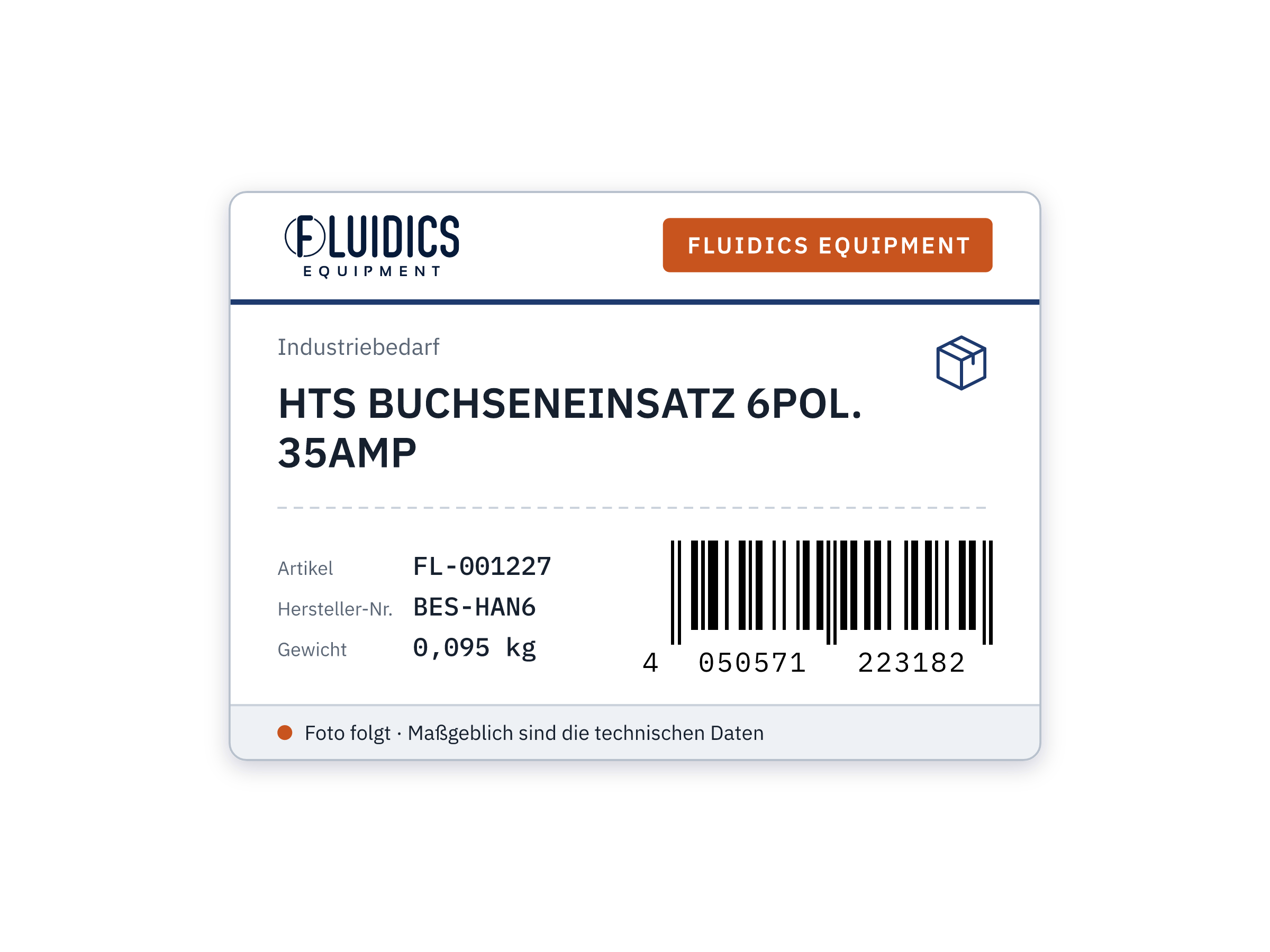HTS BUCHSENEINSATZ 6POL. 35AMP