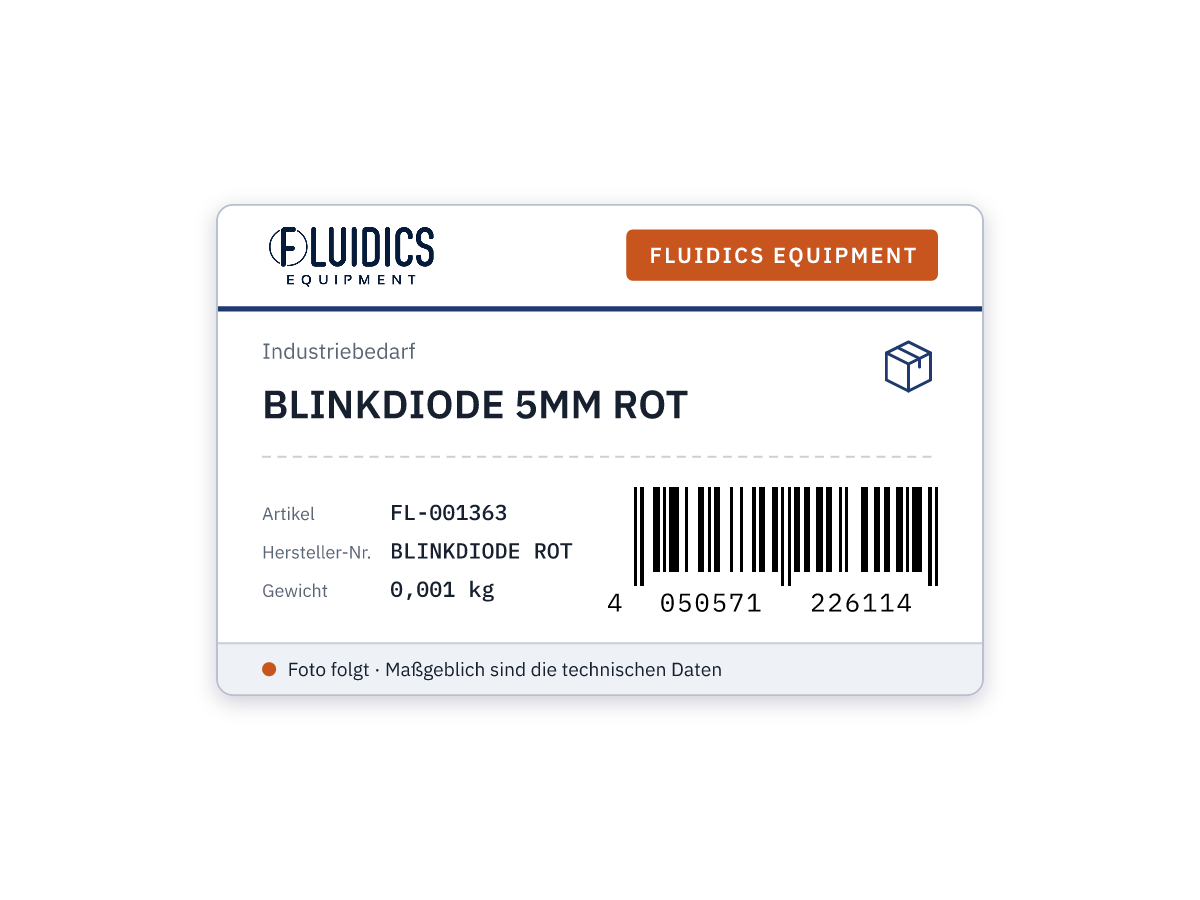 BLINKDIODE 5MM ROT