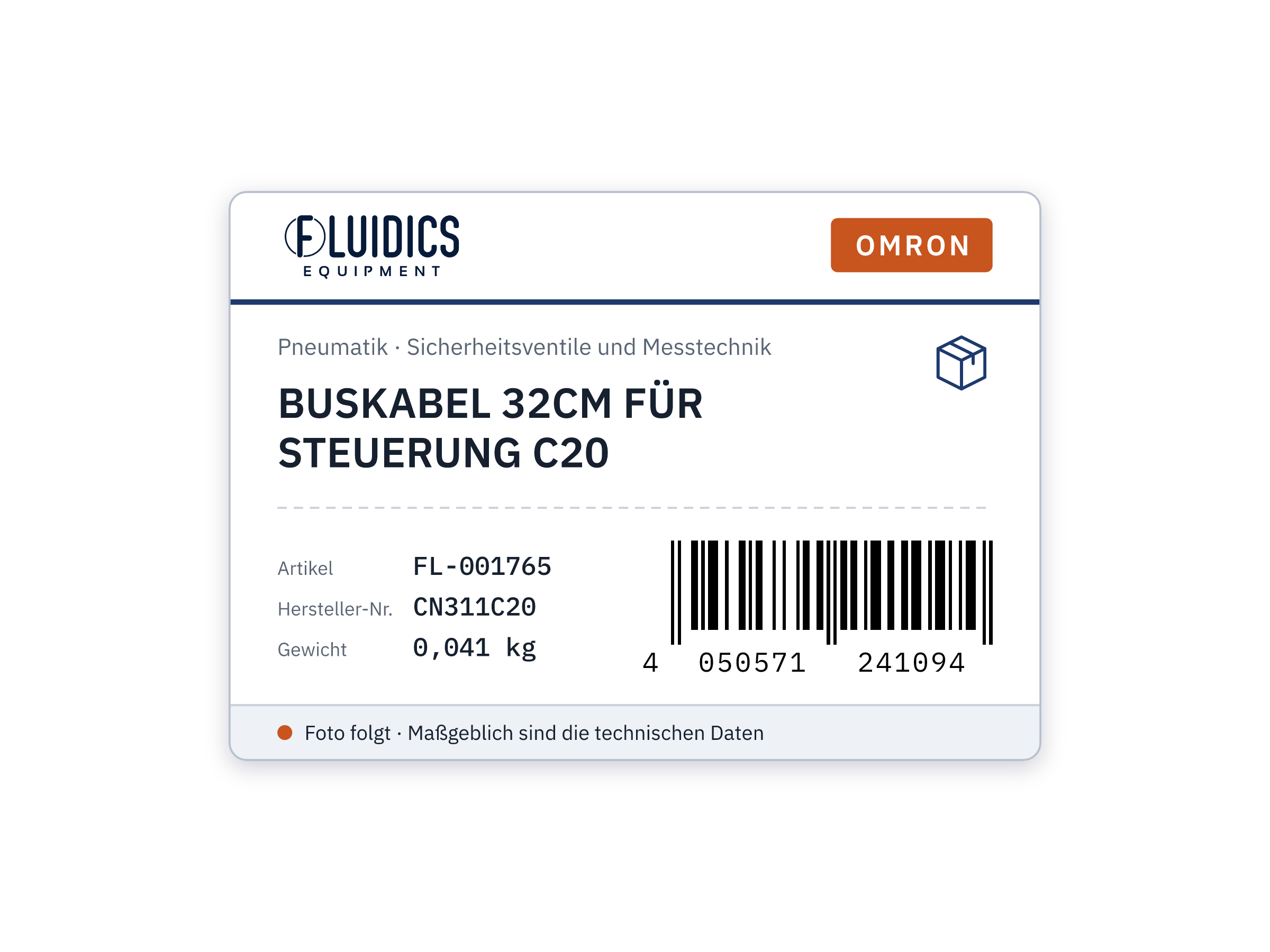 OMRON BUSKABEL 32CM FÜR STEUERUNG C20 von Omron