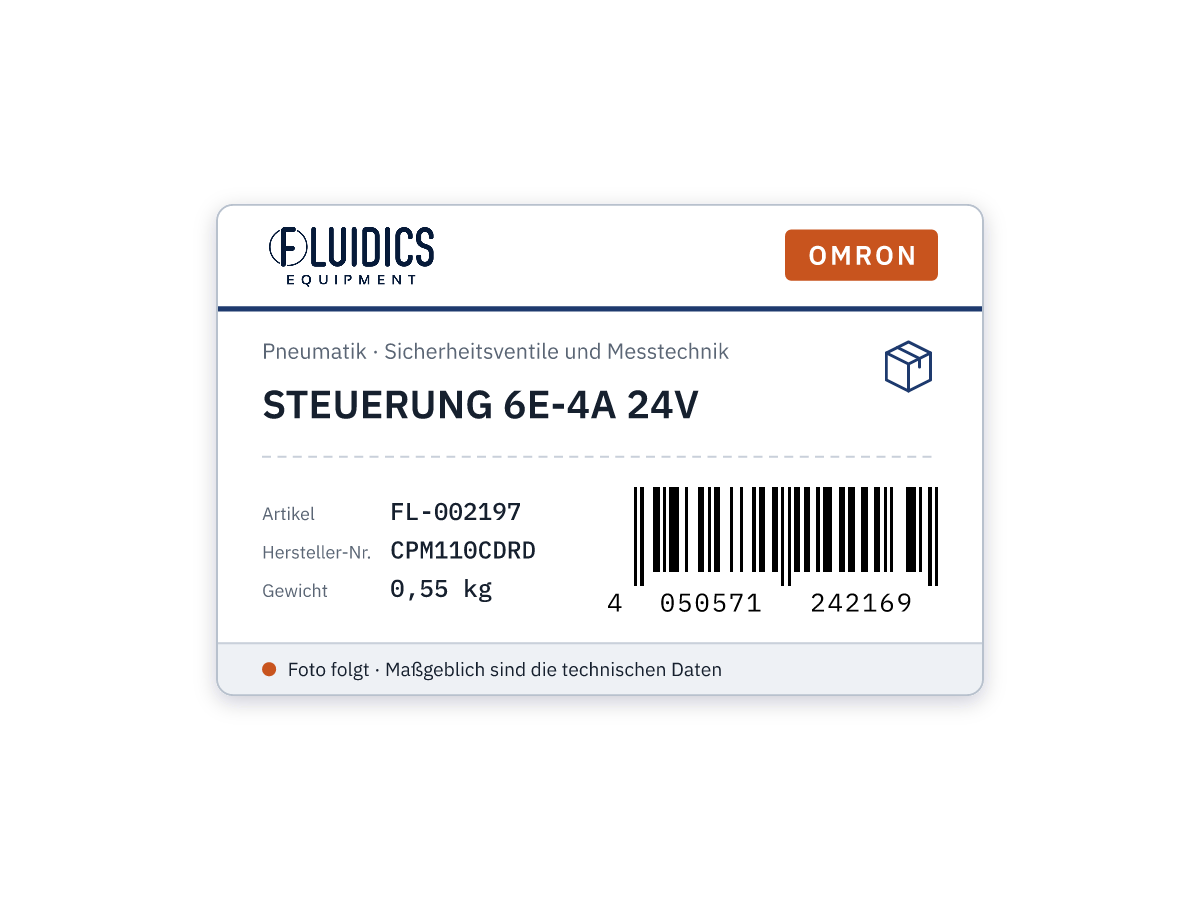 OMRON STEUERUNG 6E-4A 24V von Omron