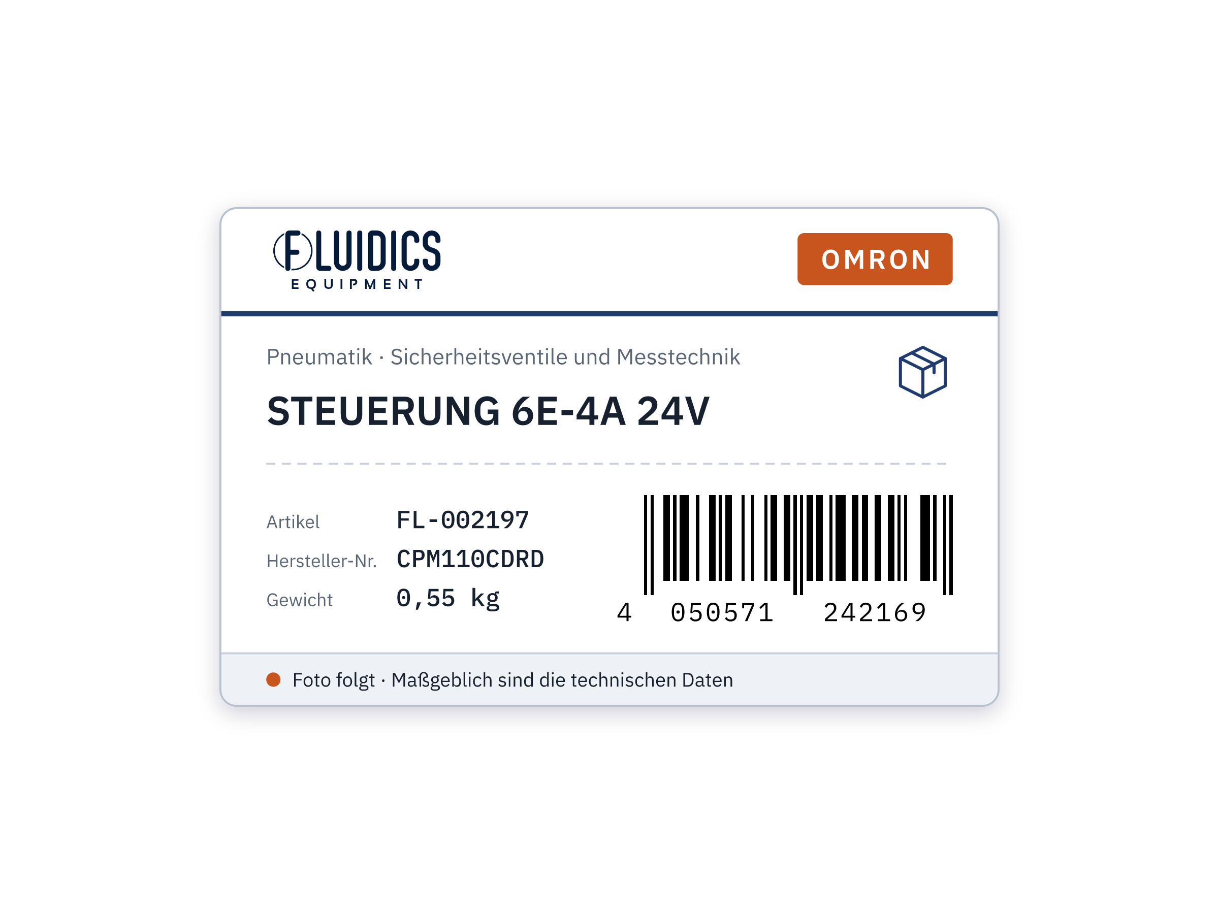 OMRON STEUERUNG 6E-4A 24V von Omron
