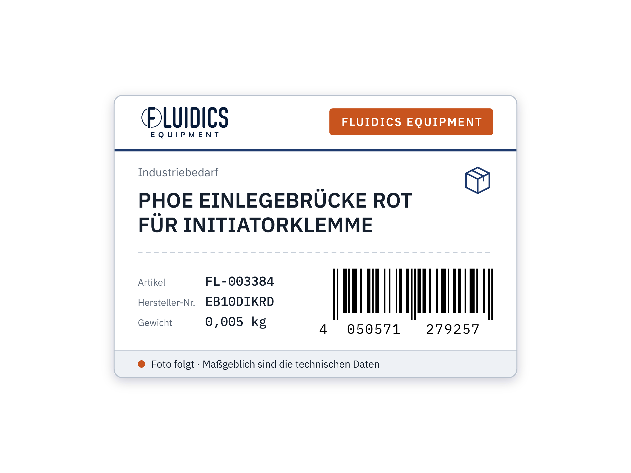 PHOE EINLEGEBRÜCKE ROT FÜR INITIATORKLEMME