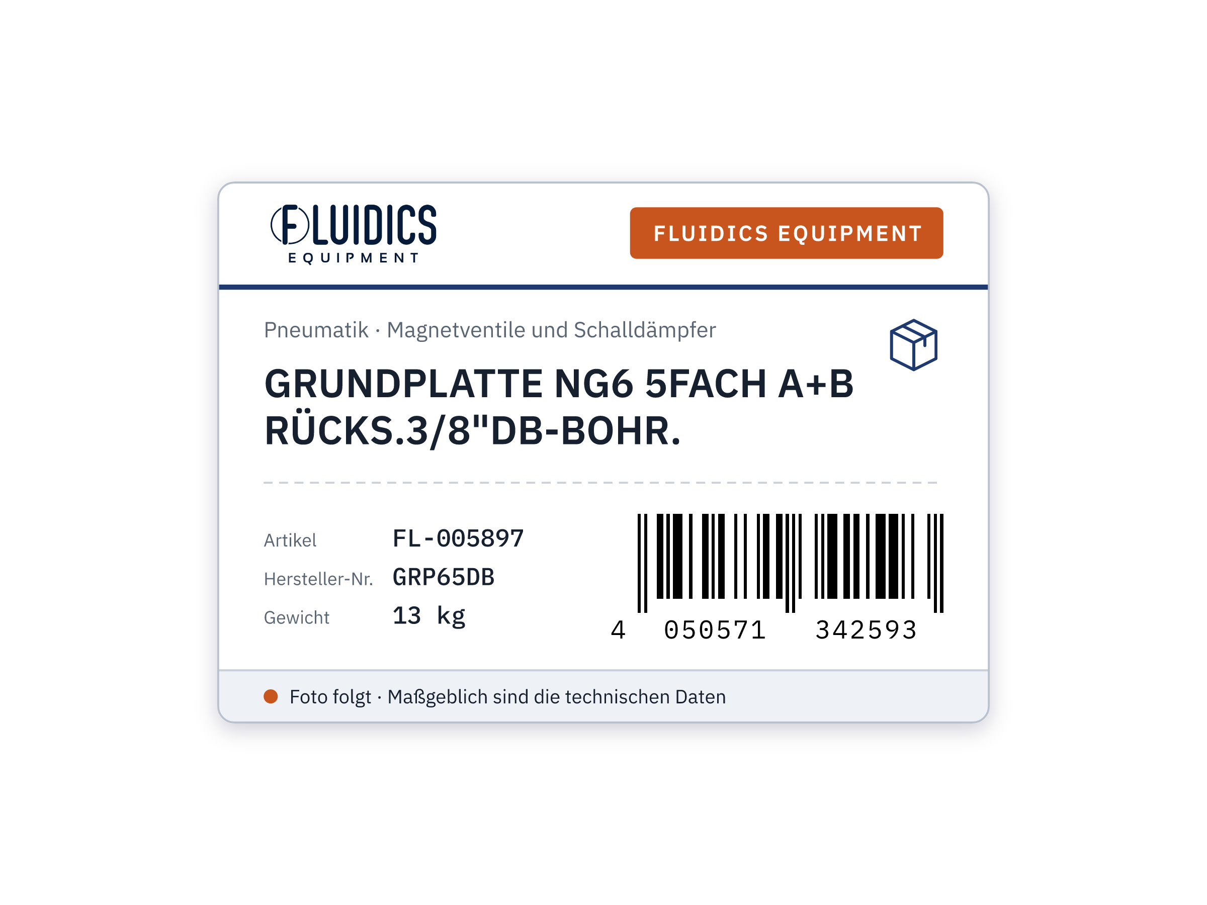 GRUNDPLATTE NG6 5FACH A+B RÜCKS.3/8"DB-BOHR.
