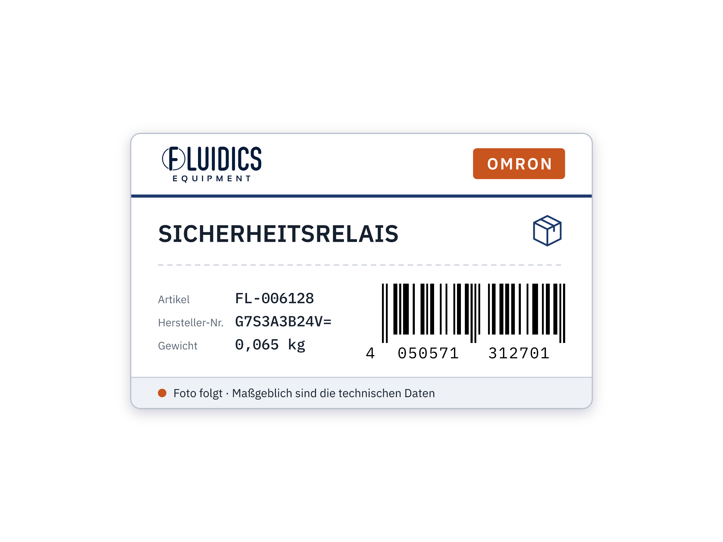 OMRON SICHERHEITSRELAIS von Omron