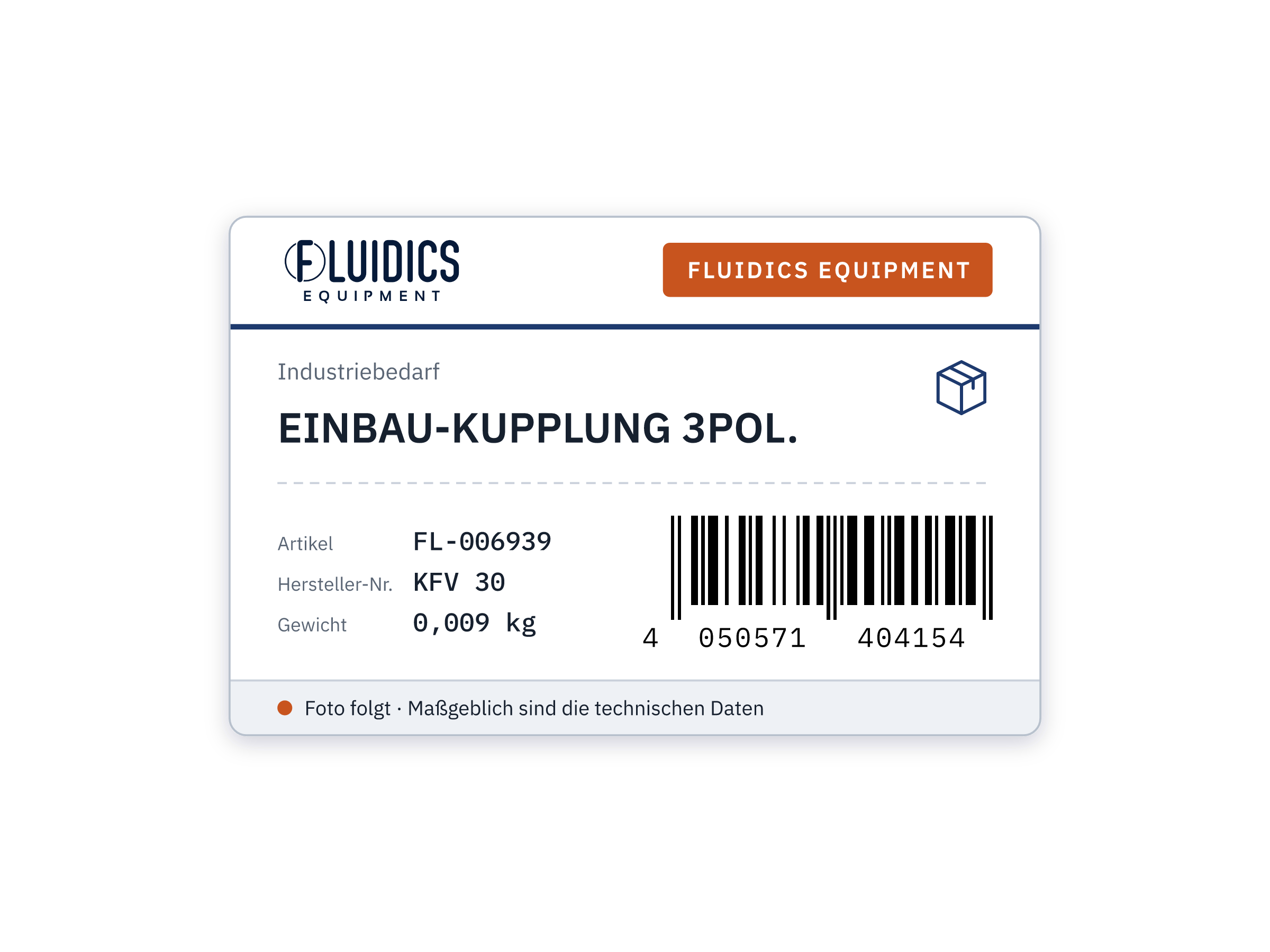 EINBAU-KUPPLUNG 3POL.