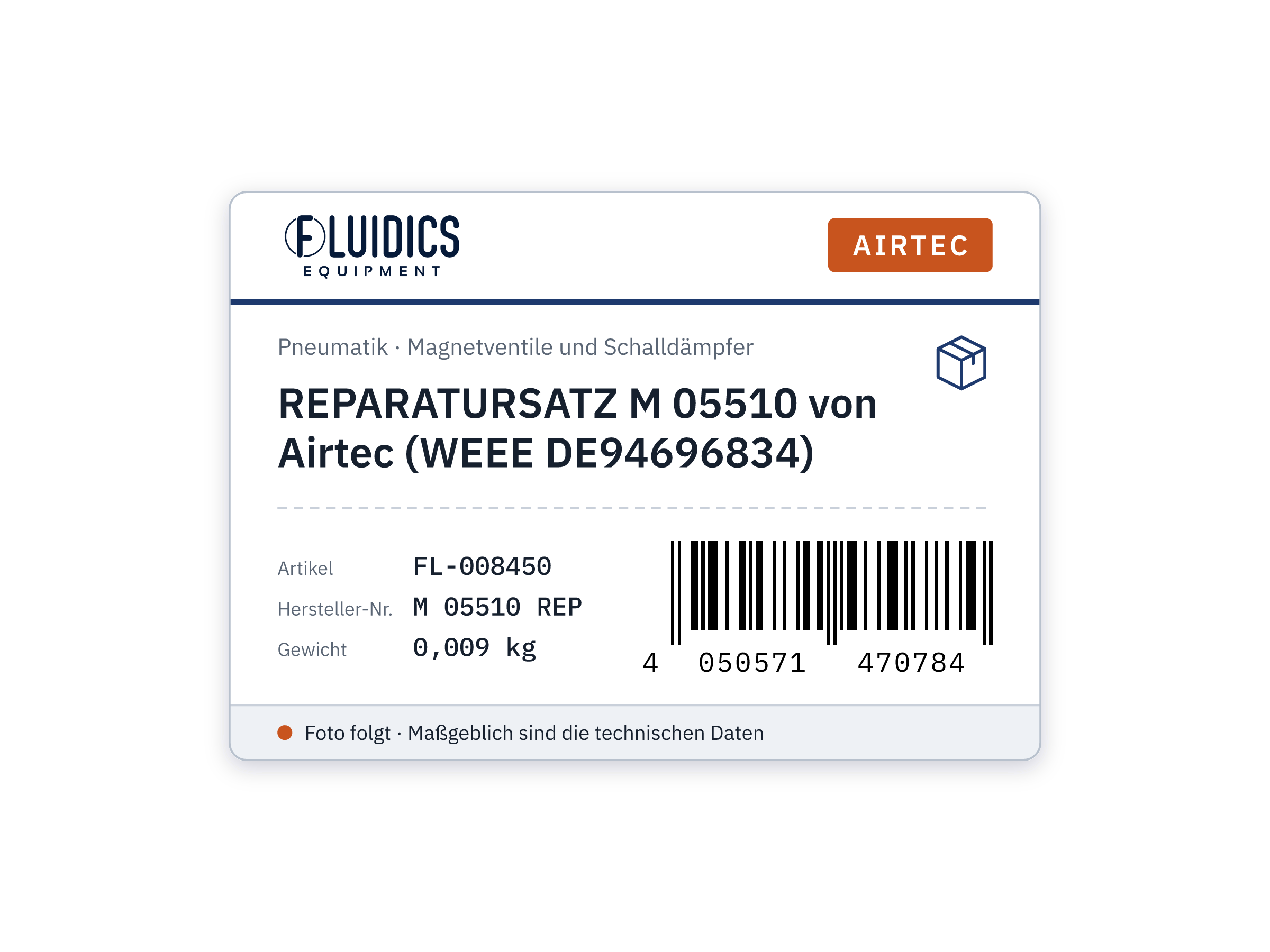REPARATURSATZ M 05510 von Airtec (WEEE DE94696834)