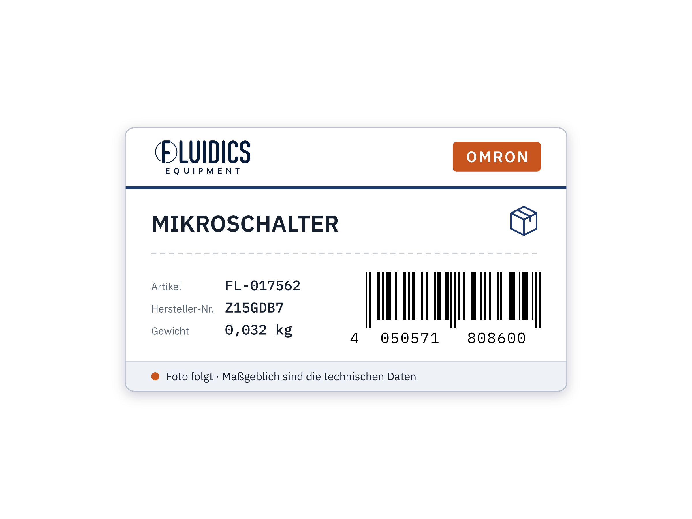 OMRON MIKROSCHALTER von Omron