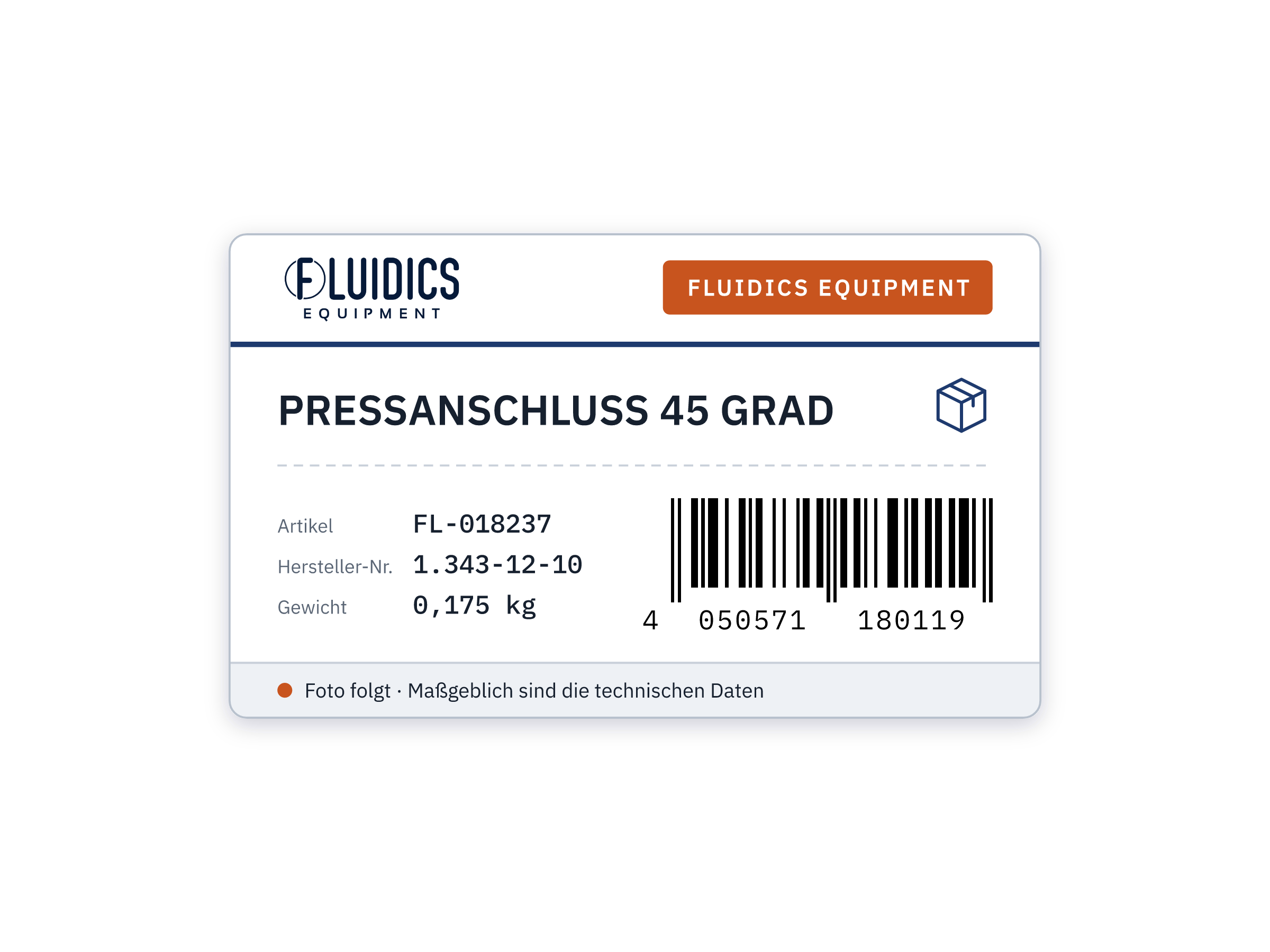 PRESSANSCHLUSS 45 GRAD