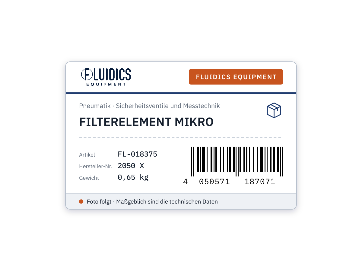 FILTERELEMENT MIKRO