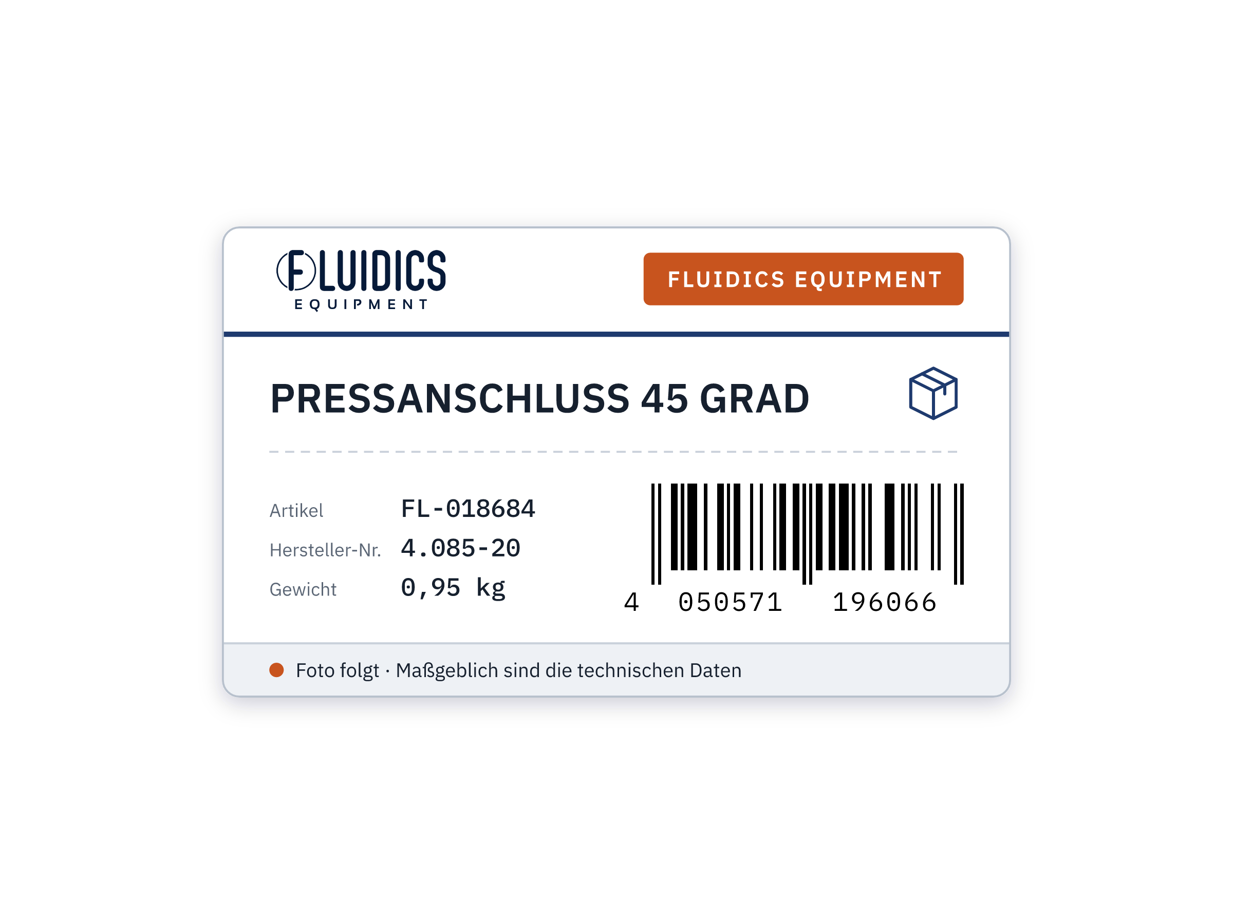 PRESSANSCHLUSS 45 GRAD
