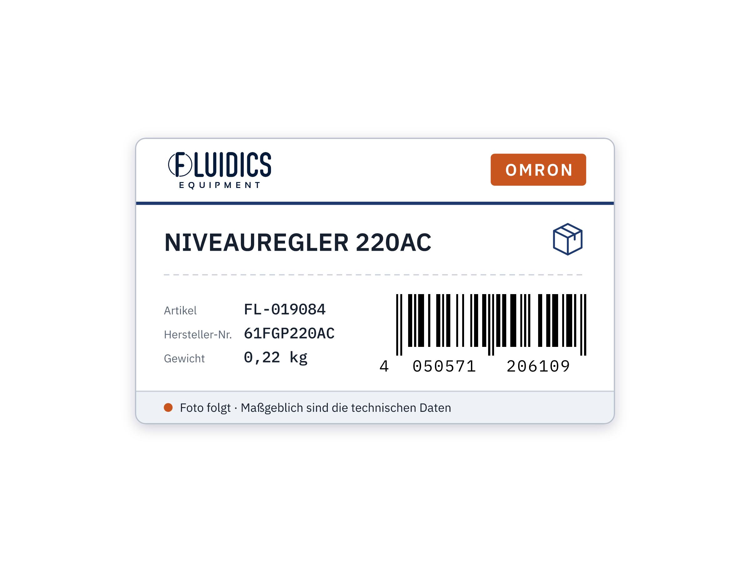 OMRON NIVEAUREGLER 220AC von Omron