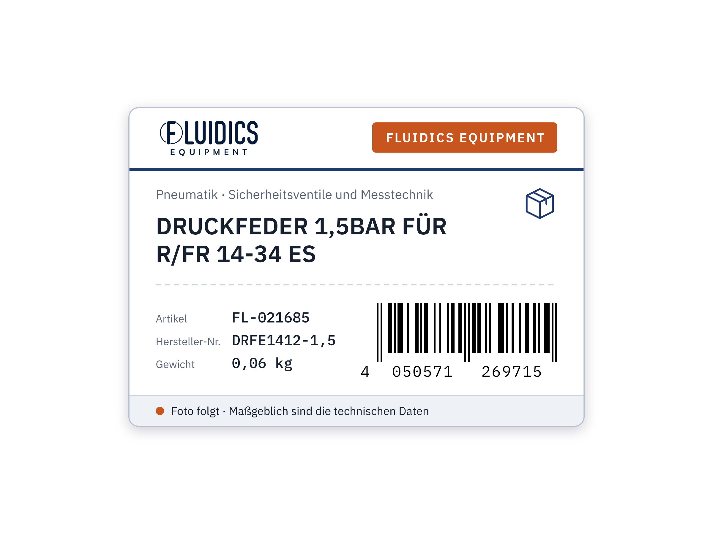 DRUCKFEDER 1,5BAR FÜR R/FR 14-34 ES