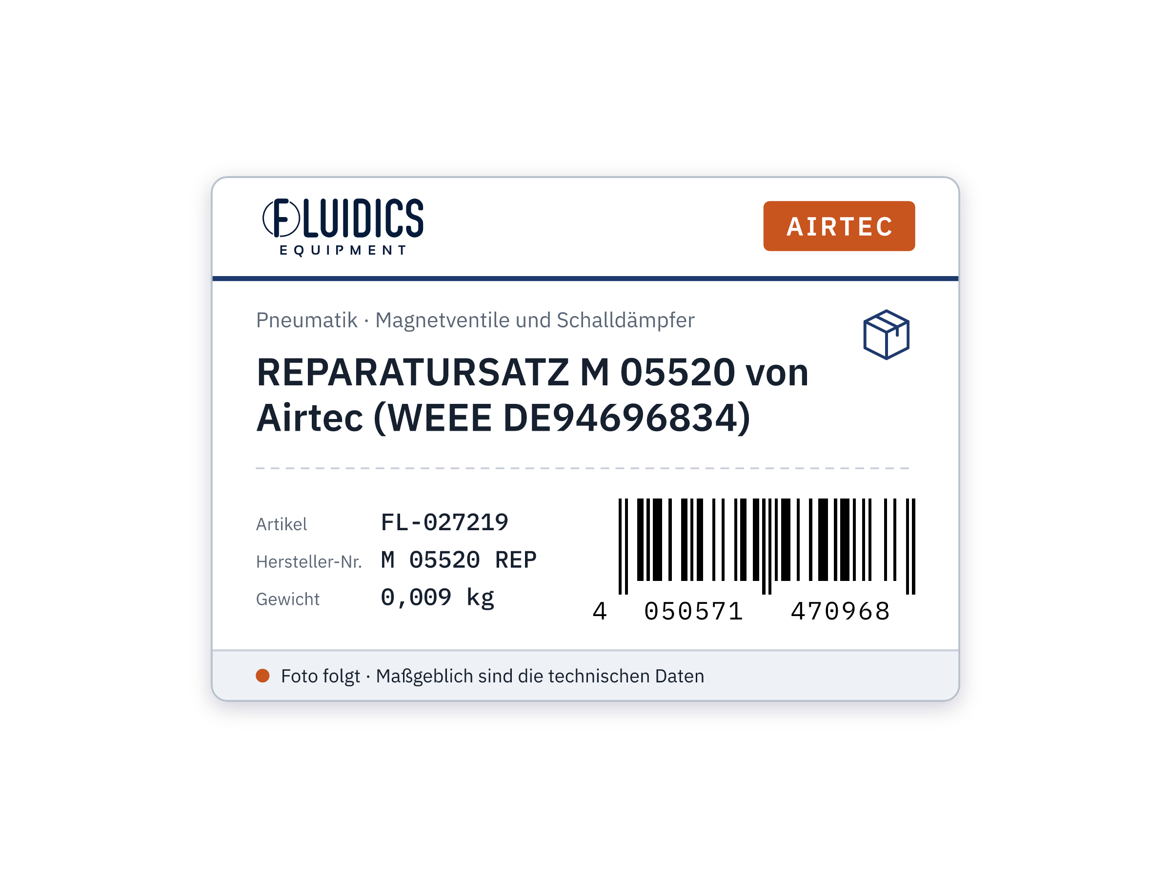 REPARATURSATZ M 05520 von Airtec (WEEE DE94696834)