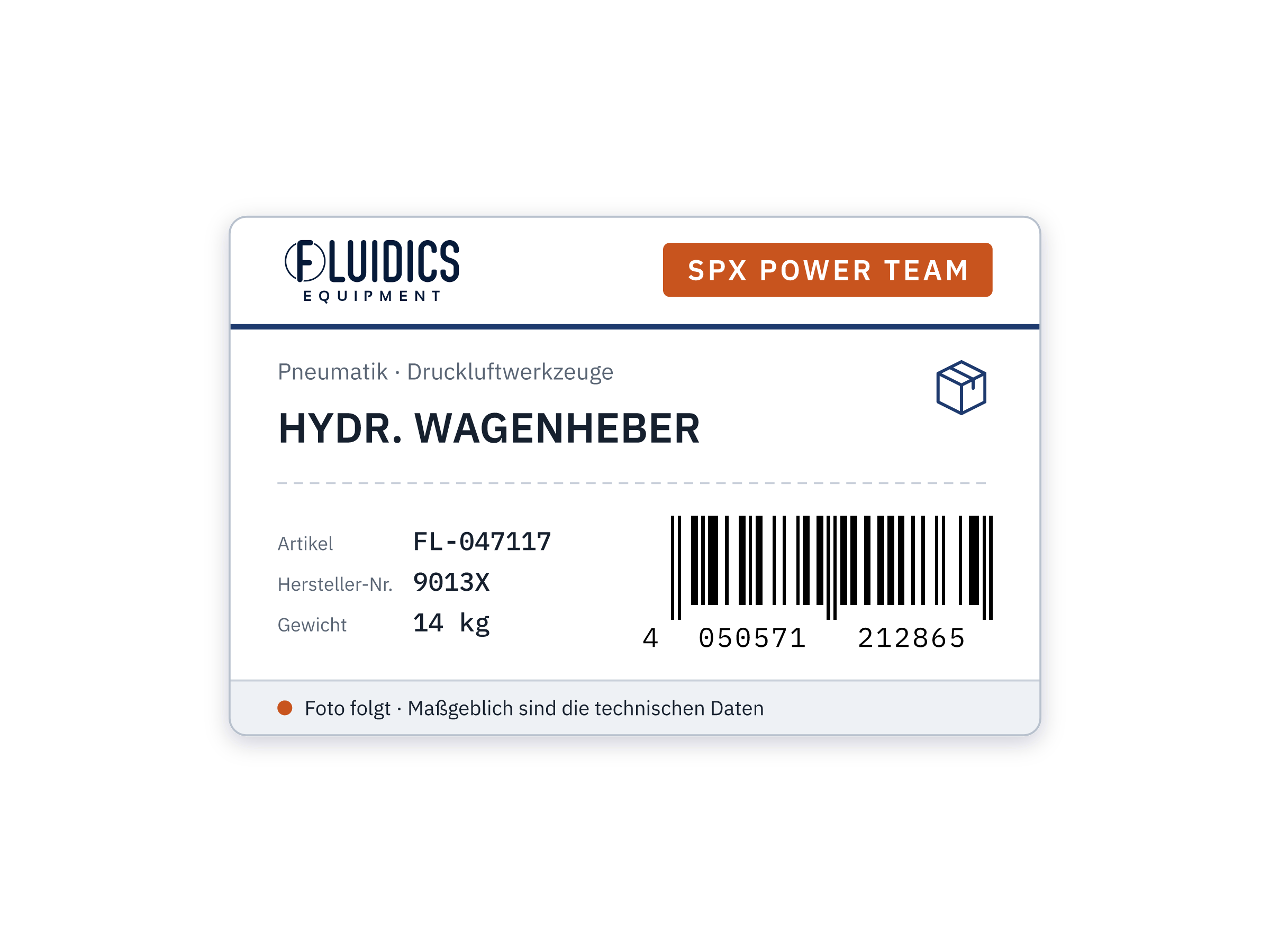 HYDR. WAGENHEBER von SPX Power Team