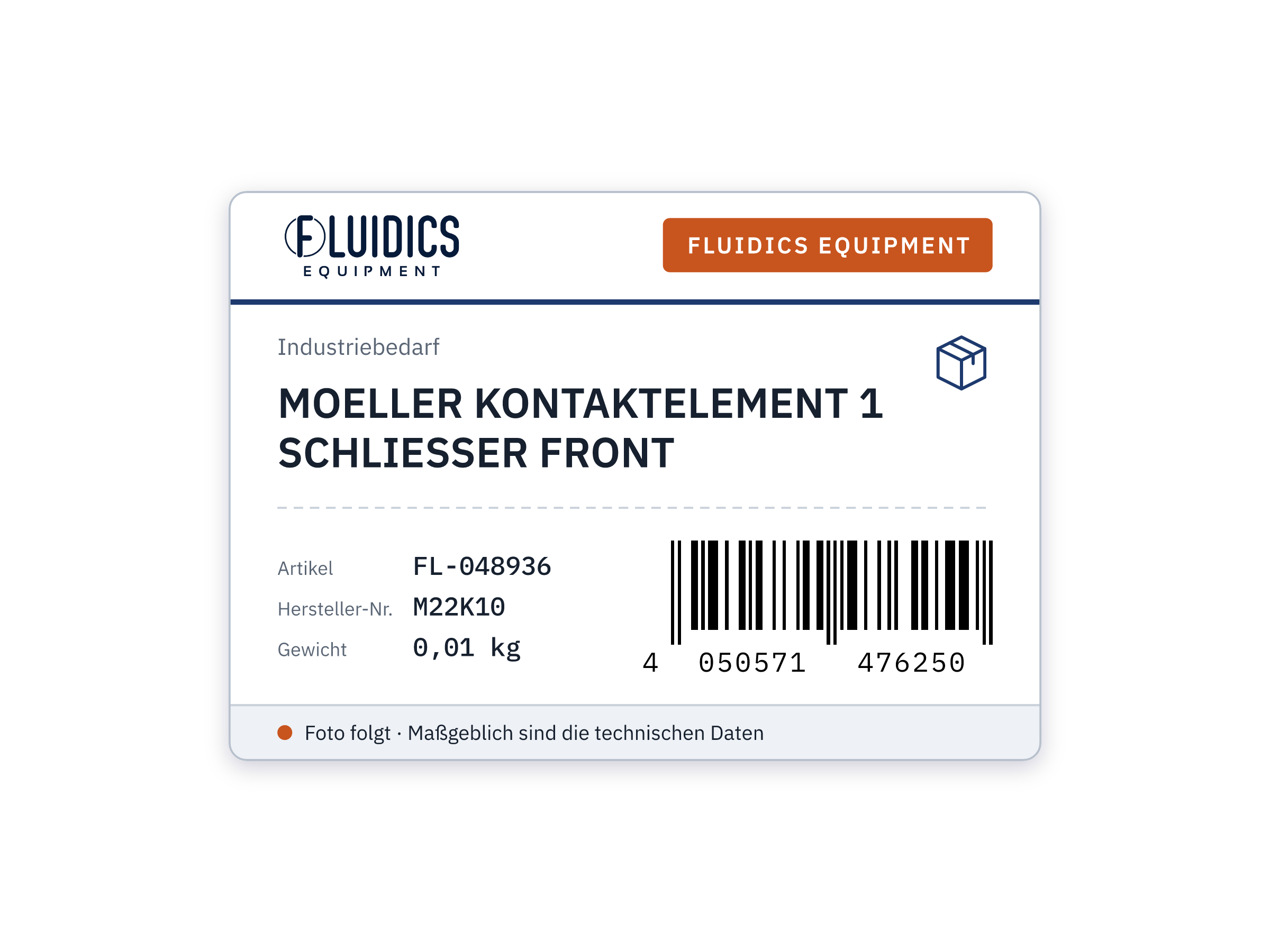MOELLER KONTAKTELEMENT 1 SCHLIESSER FRONT