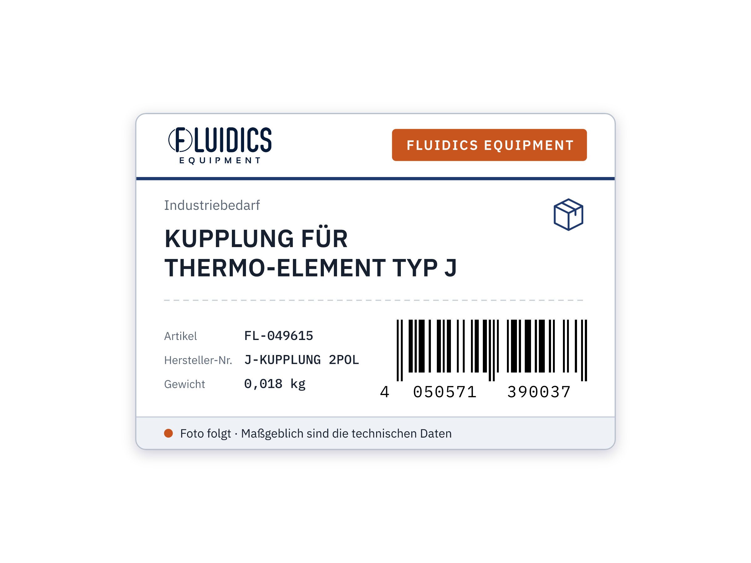 KUPPLUNG FÜR THERMO-ELEMENT TYP J