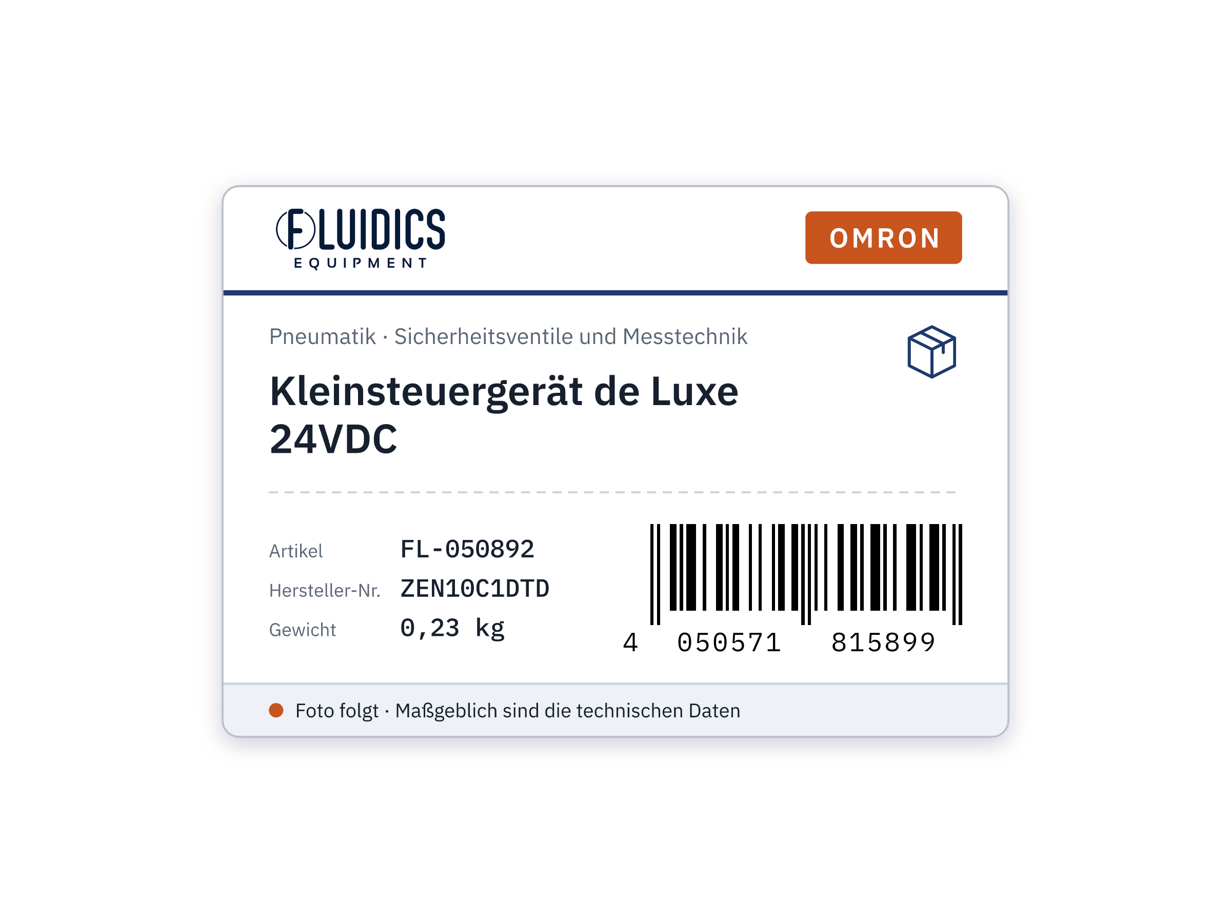 Omron Kleinsteuergerät de Luxe 24VDC von Omron
