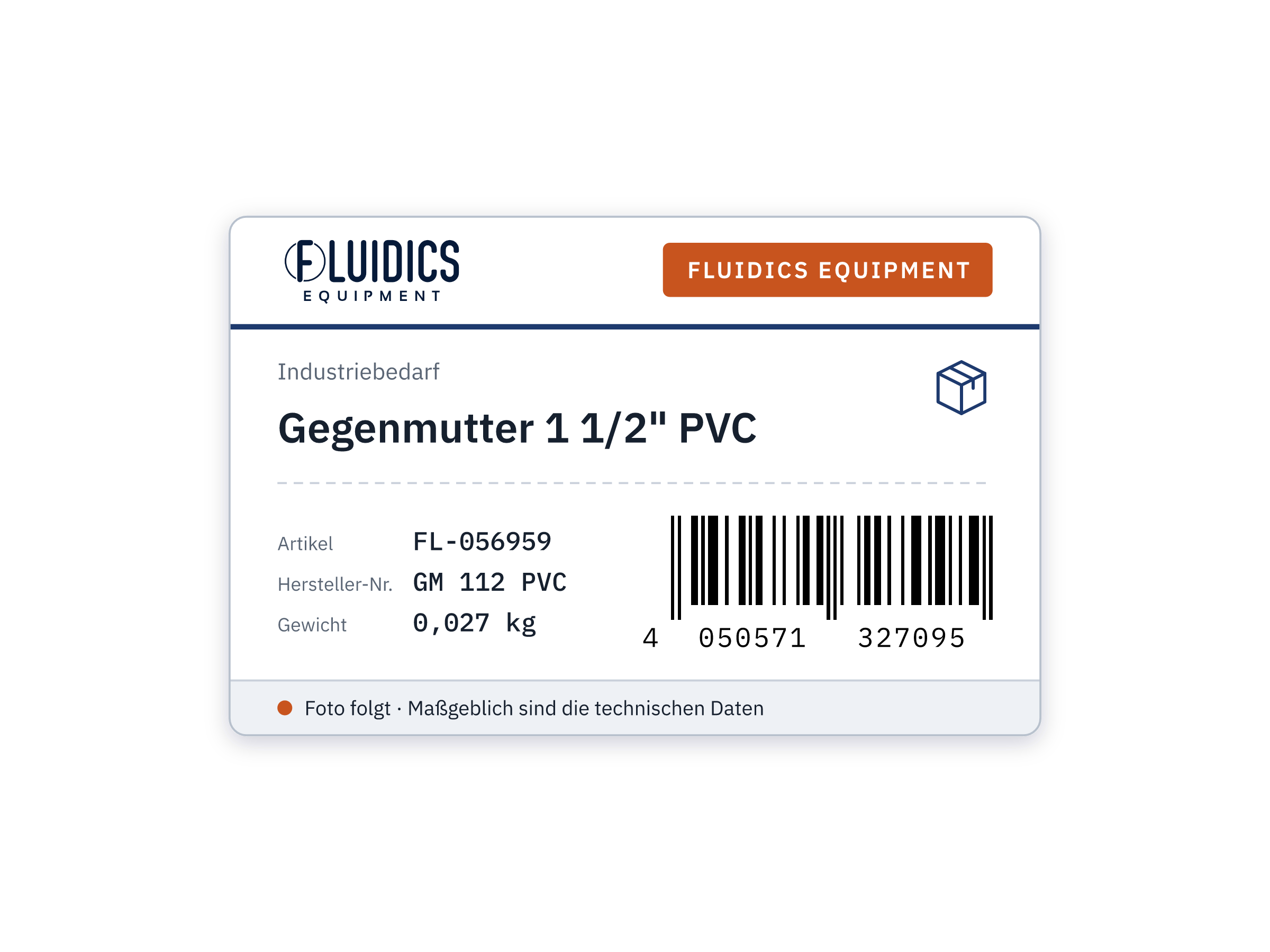 Gegenmutter 1 1/2" PVC