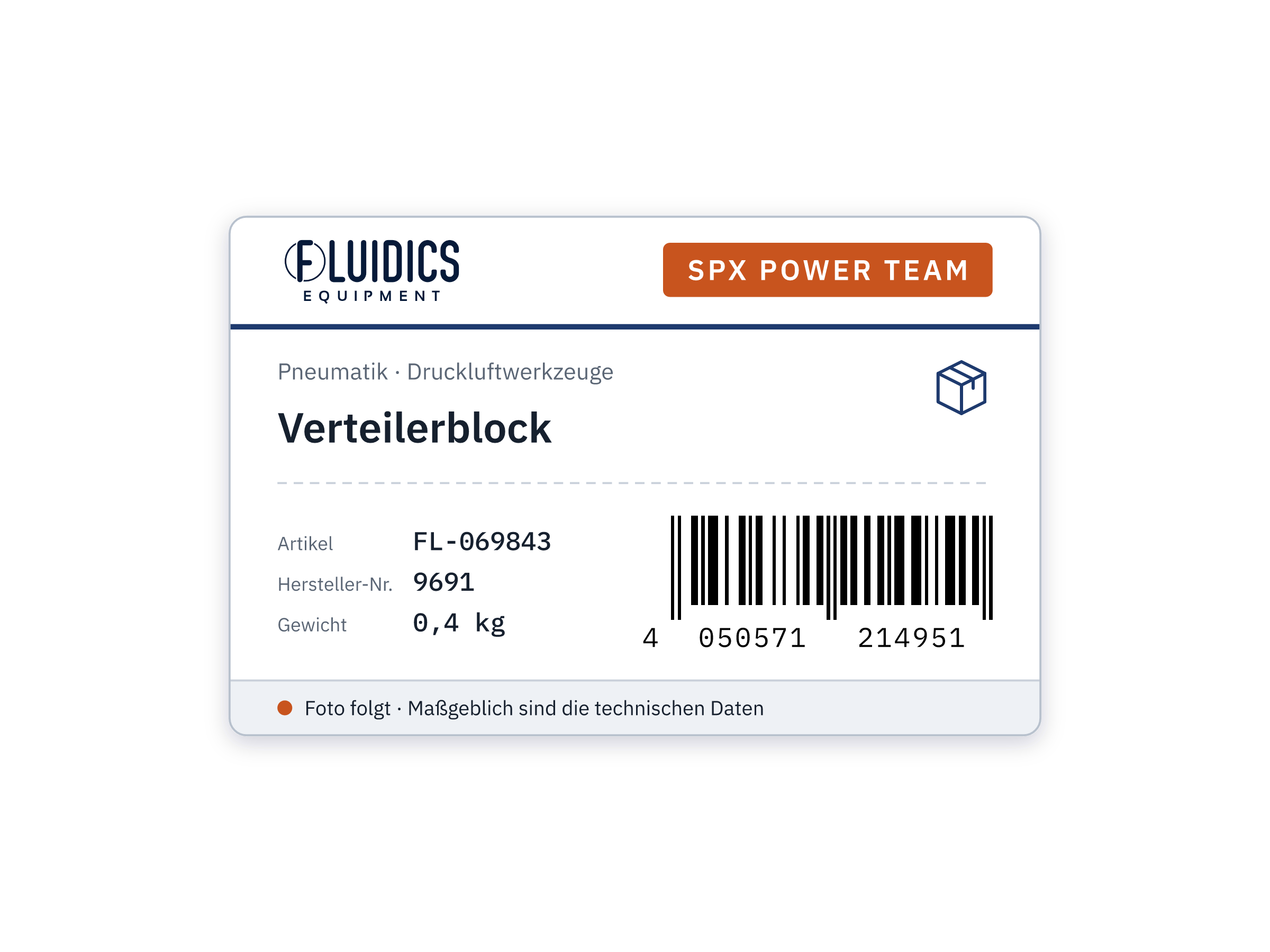 Verteilerblock von SPX Power Team
