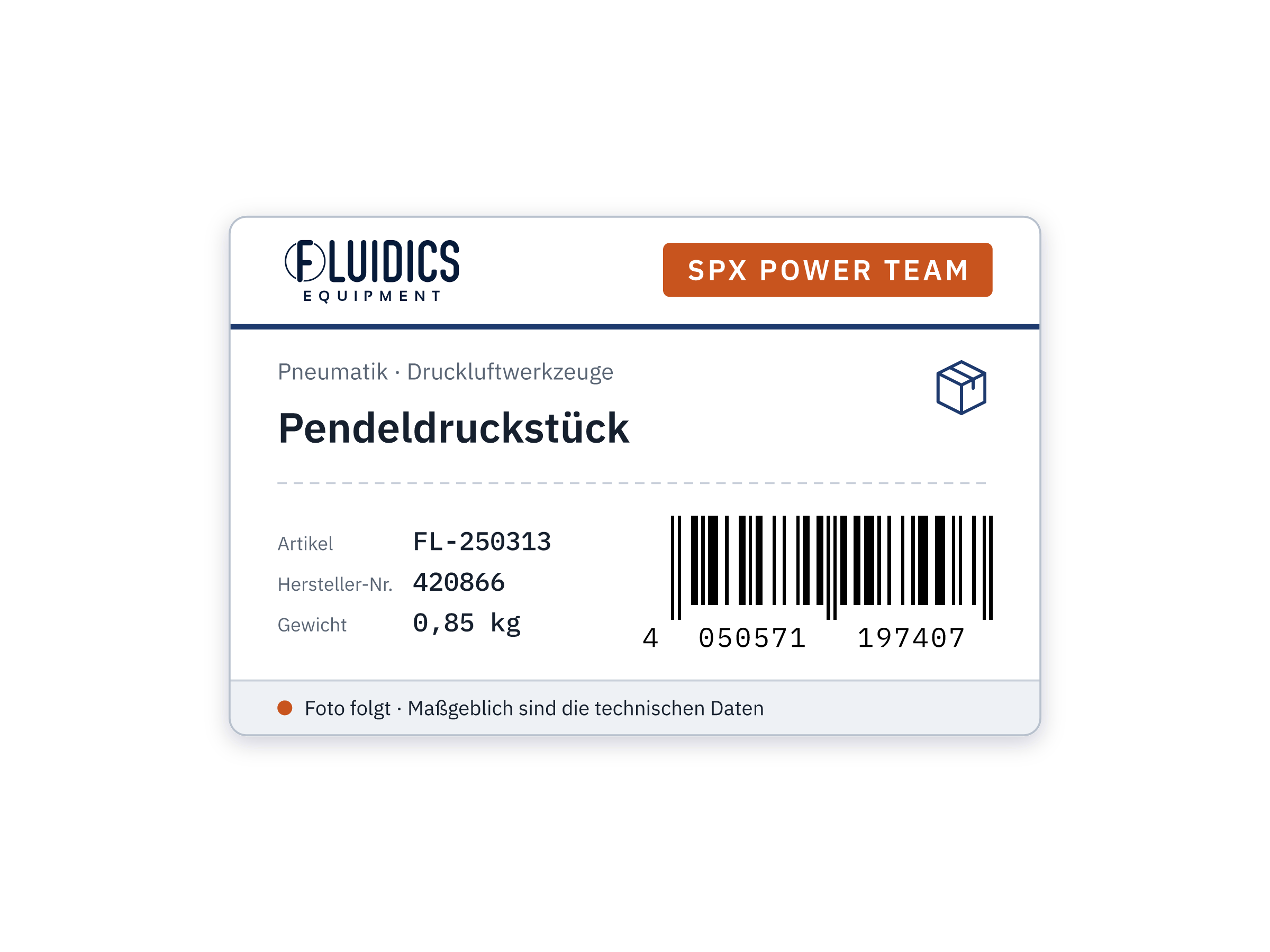 Pendeldruckstück von SPX Power Team
