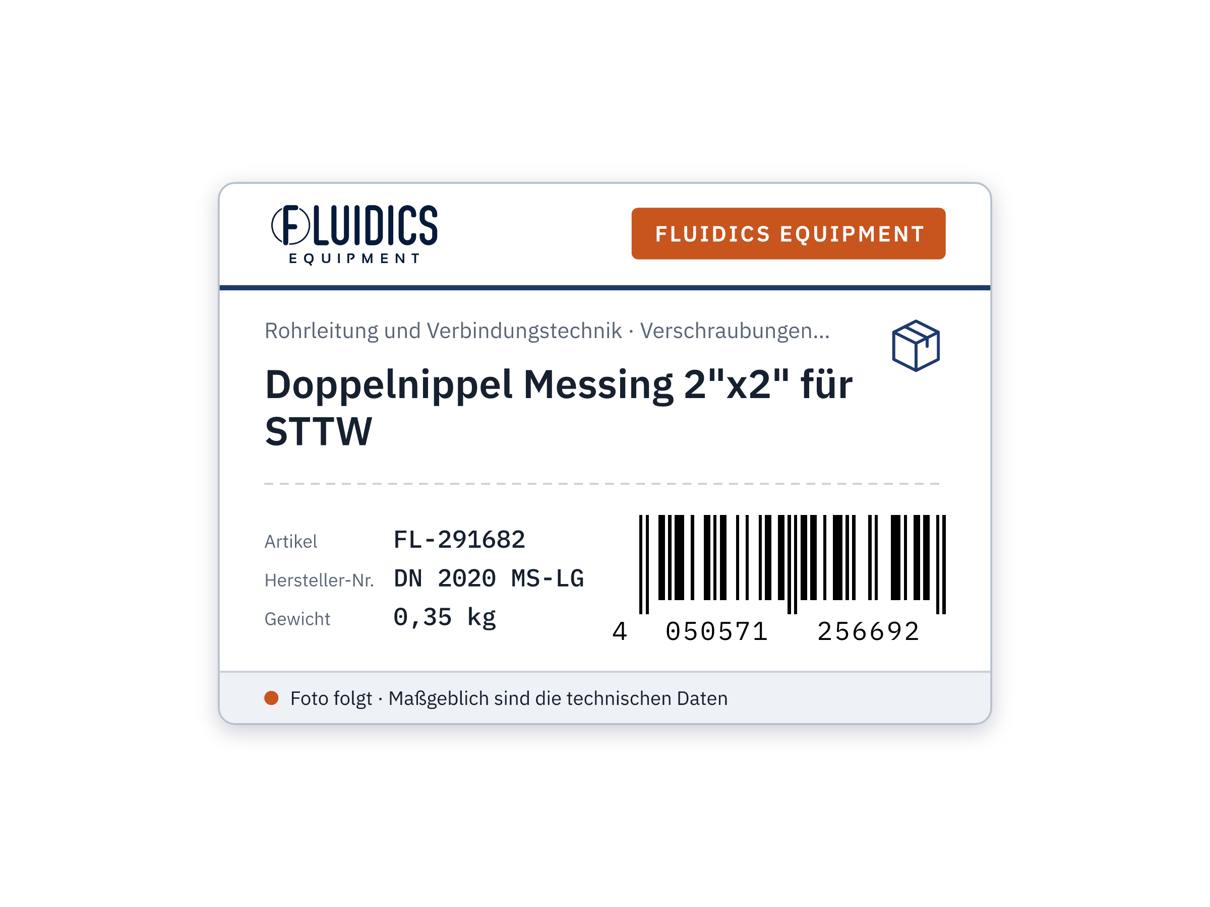 Doppelnippel Messing 2"x2" für STTW