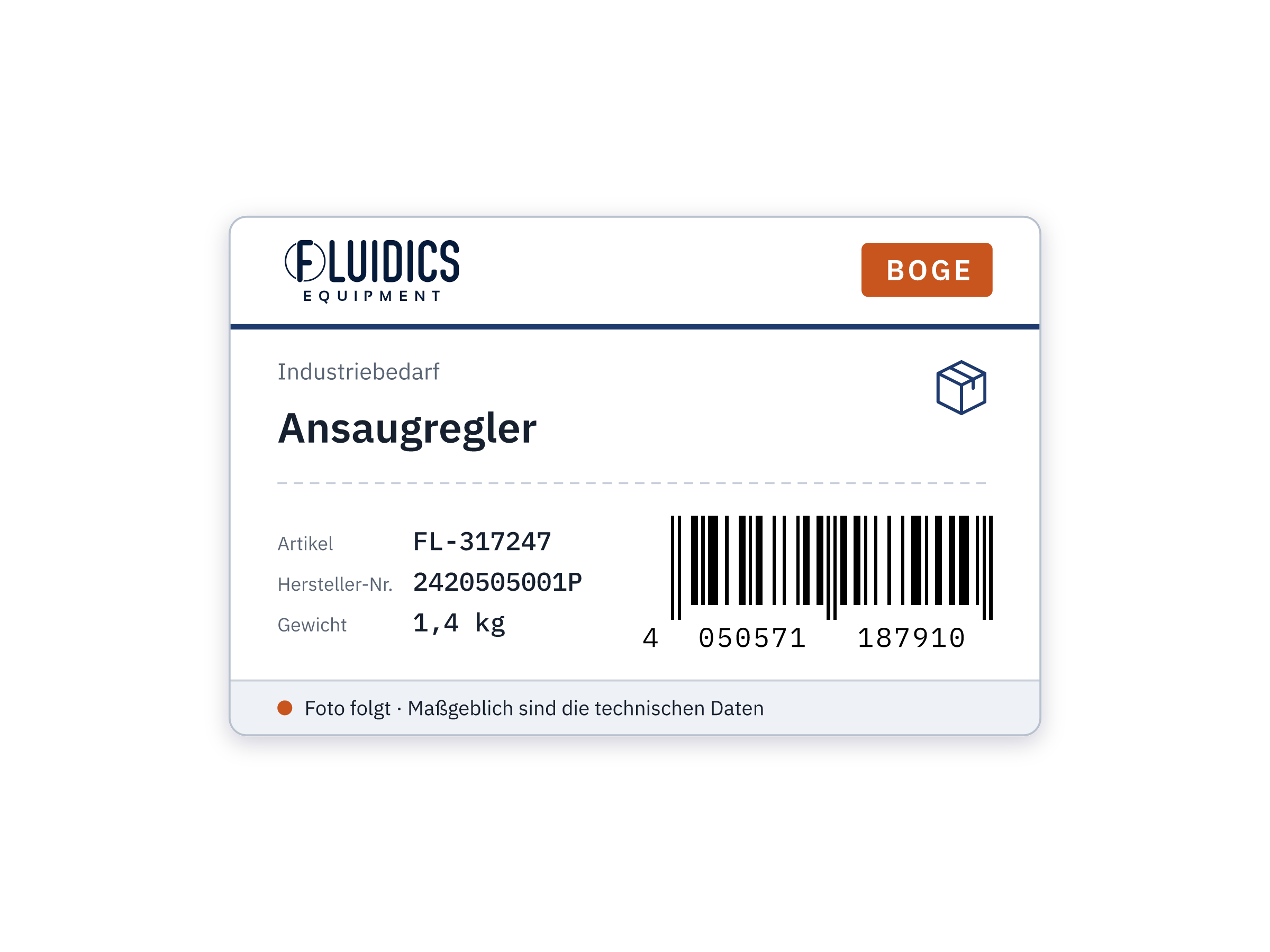 Boge Ansaugregler von Boge