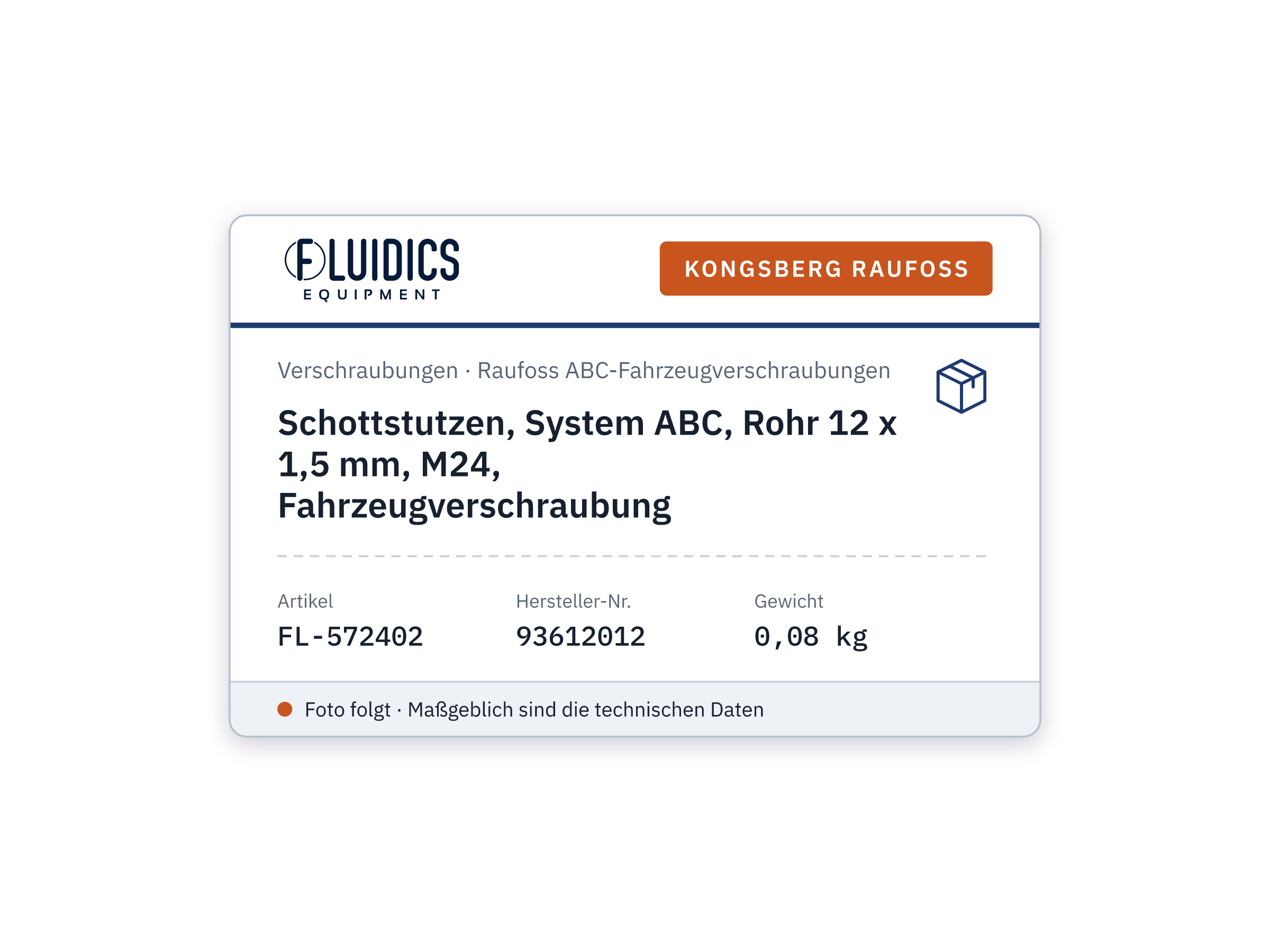 Bulkhead stud, ABC push-in system, tube 12 x 1.5 mm, M24, vehicle fitting