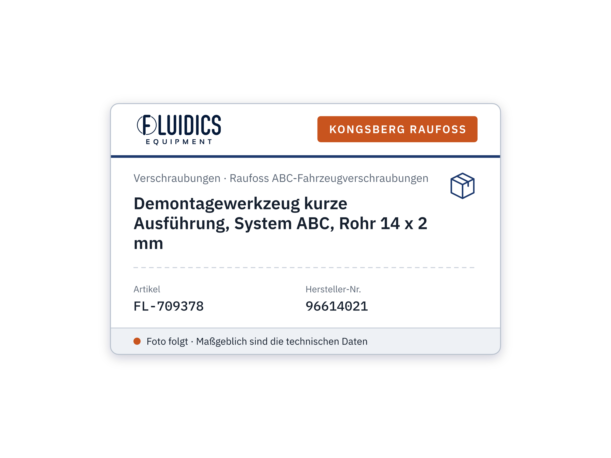 Demontagewerkzeug kurze Ausführung, System ABC, Rohr 14 x 2 mm
