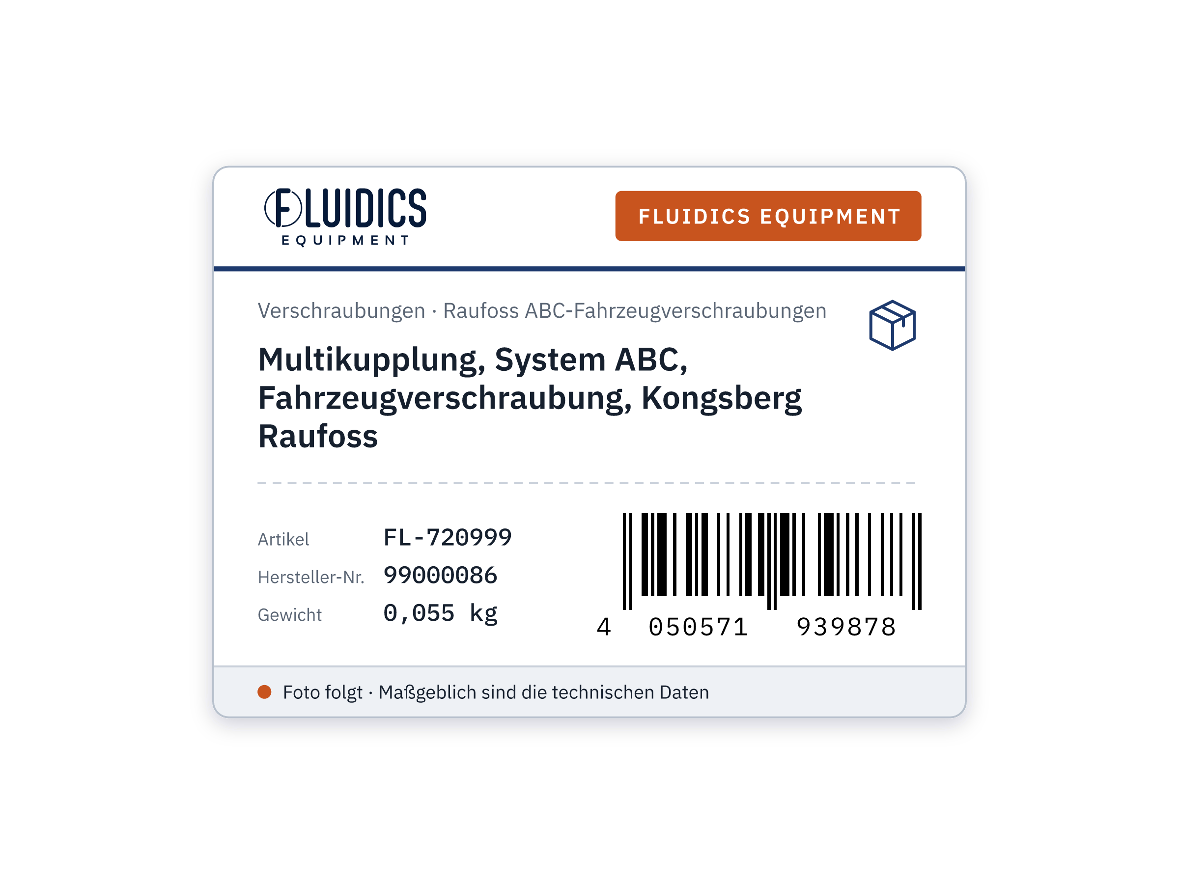 Multikupplung, System ABC, Fahrzeugverschraubung, Kongsberg Raufoss