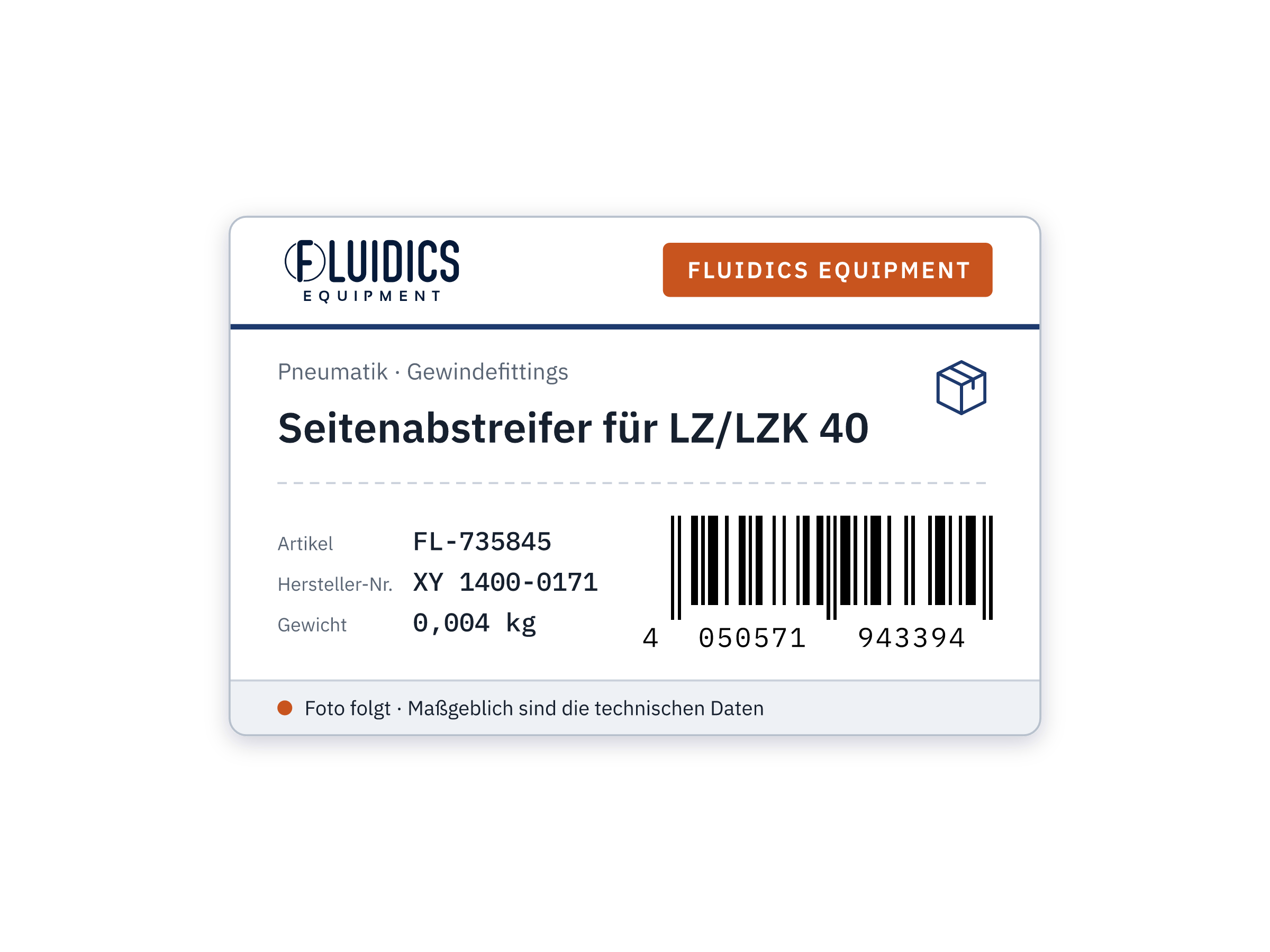 Seitenabstreifer für LZ/LZK 40