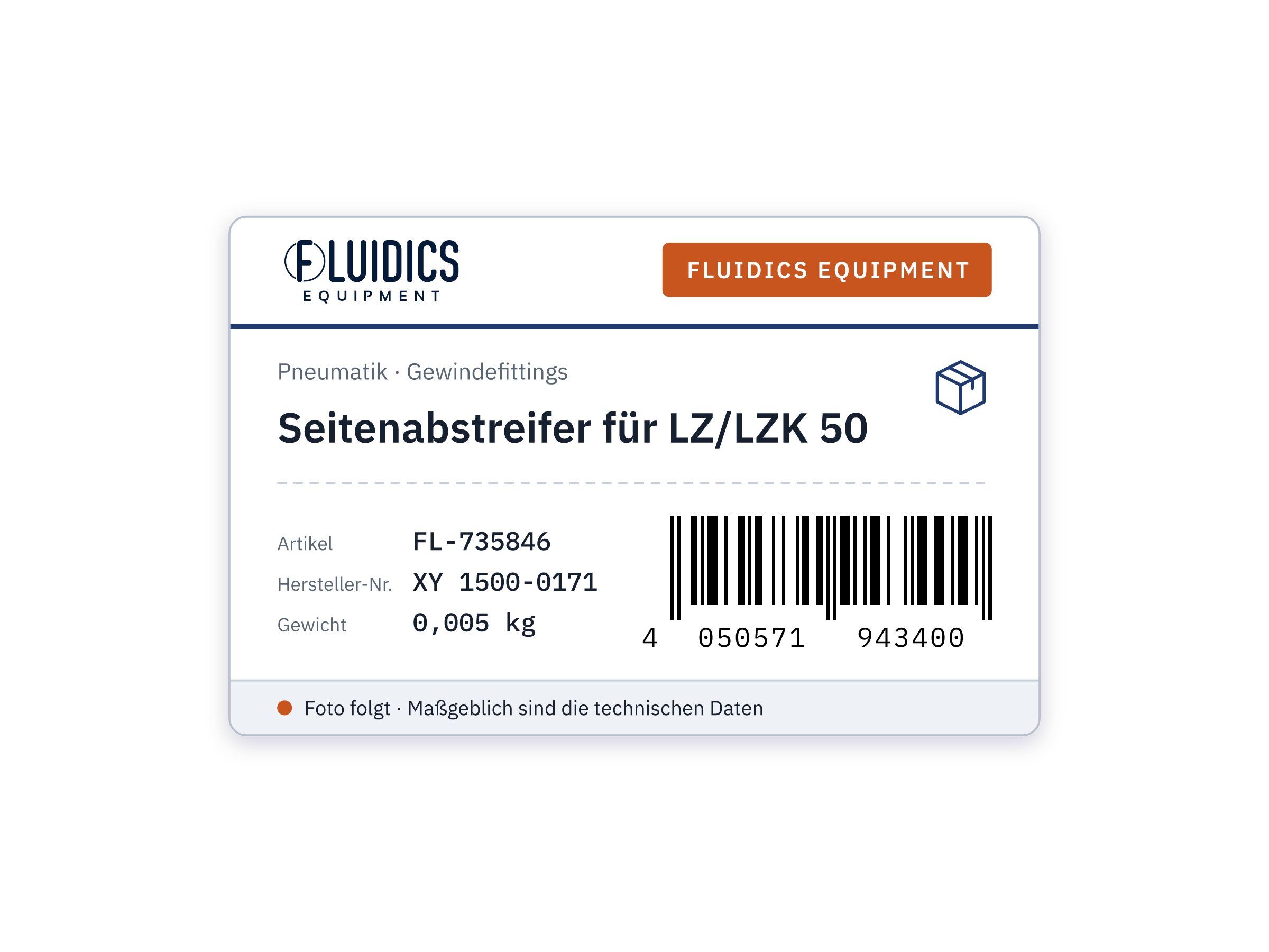 Seitenabstreifer für LZ/LZK 50